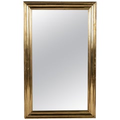 19th Century Brass Bistro Mirror