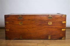 19th Century Brass Bound Camphor Wood Travelling Chest