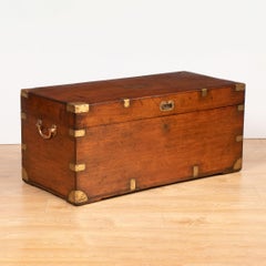 19th Century Brass Bound Military Campaign Chest