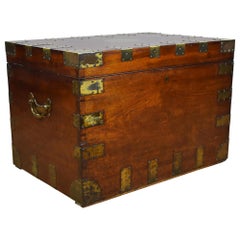 19th Century Brass Bound Sea Chest/Coffee Table