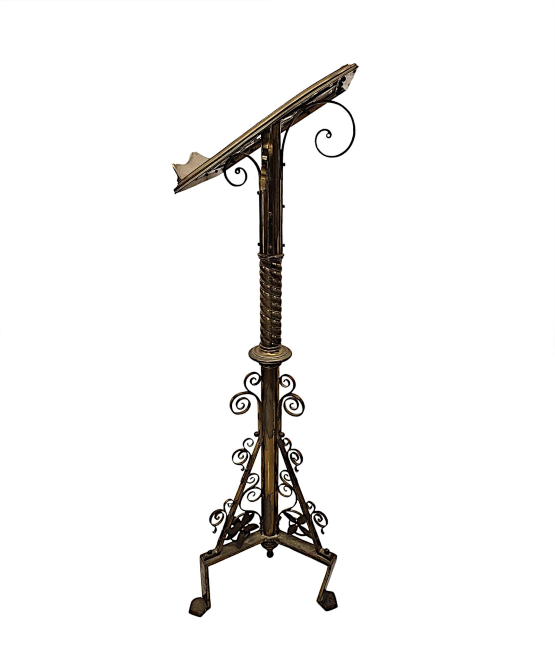 English 19th Century Brass Church Lectern For Sale