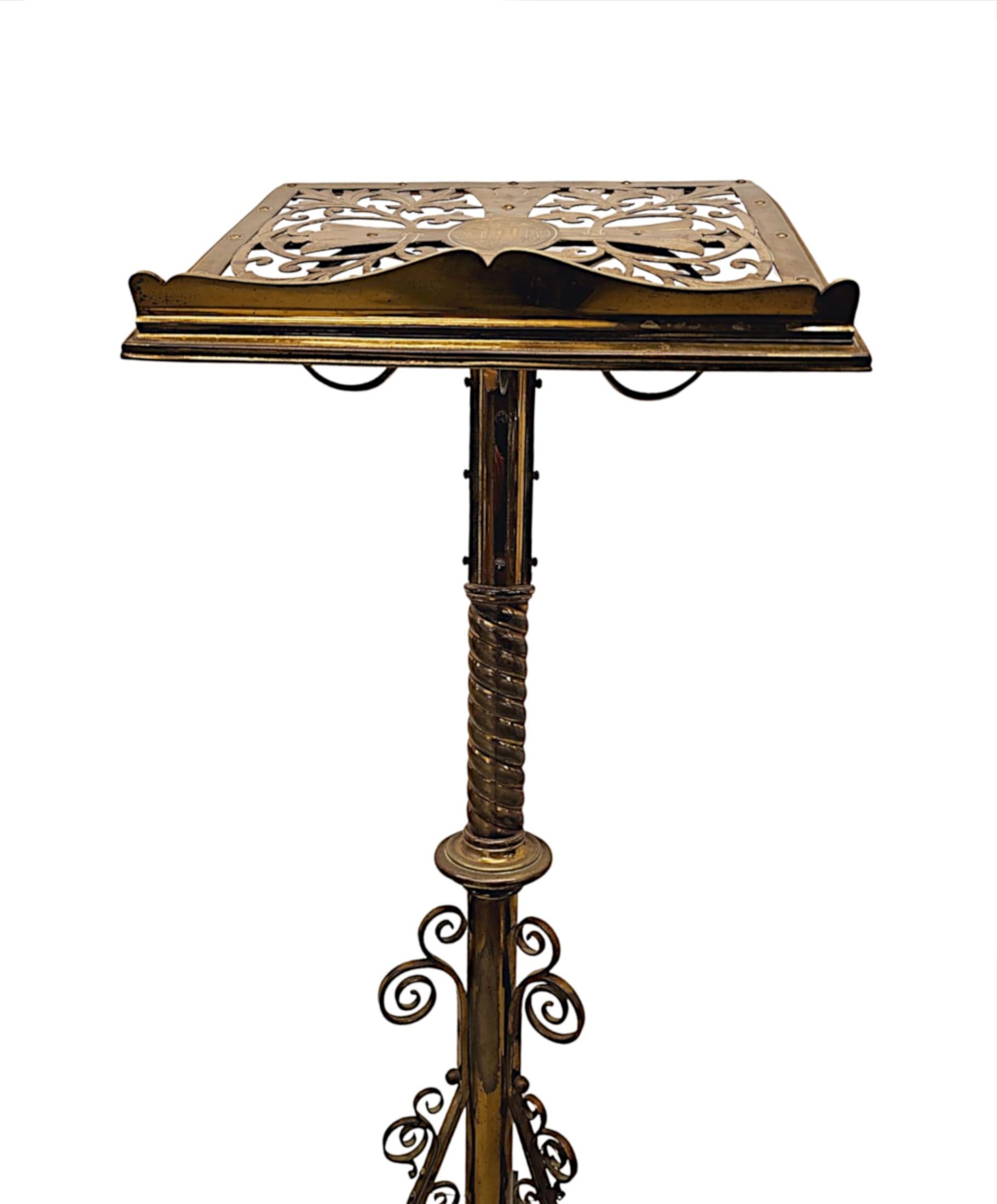 19th Century Brass Church Lectern For Sale 3