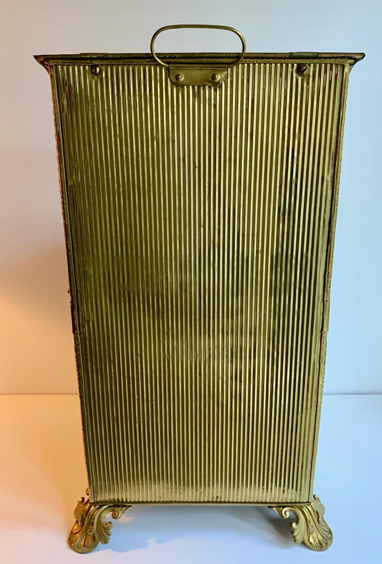 19th Century Brass Coal Bin with Removable Liner at 1stDibs coal bin