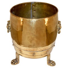 19th Century Brass Coal Hod