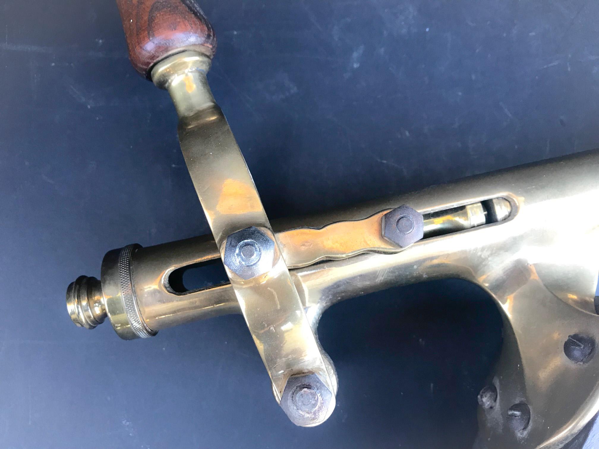 19th Century Brass Countertop Corkscrew, Wine Bottle Opener 1