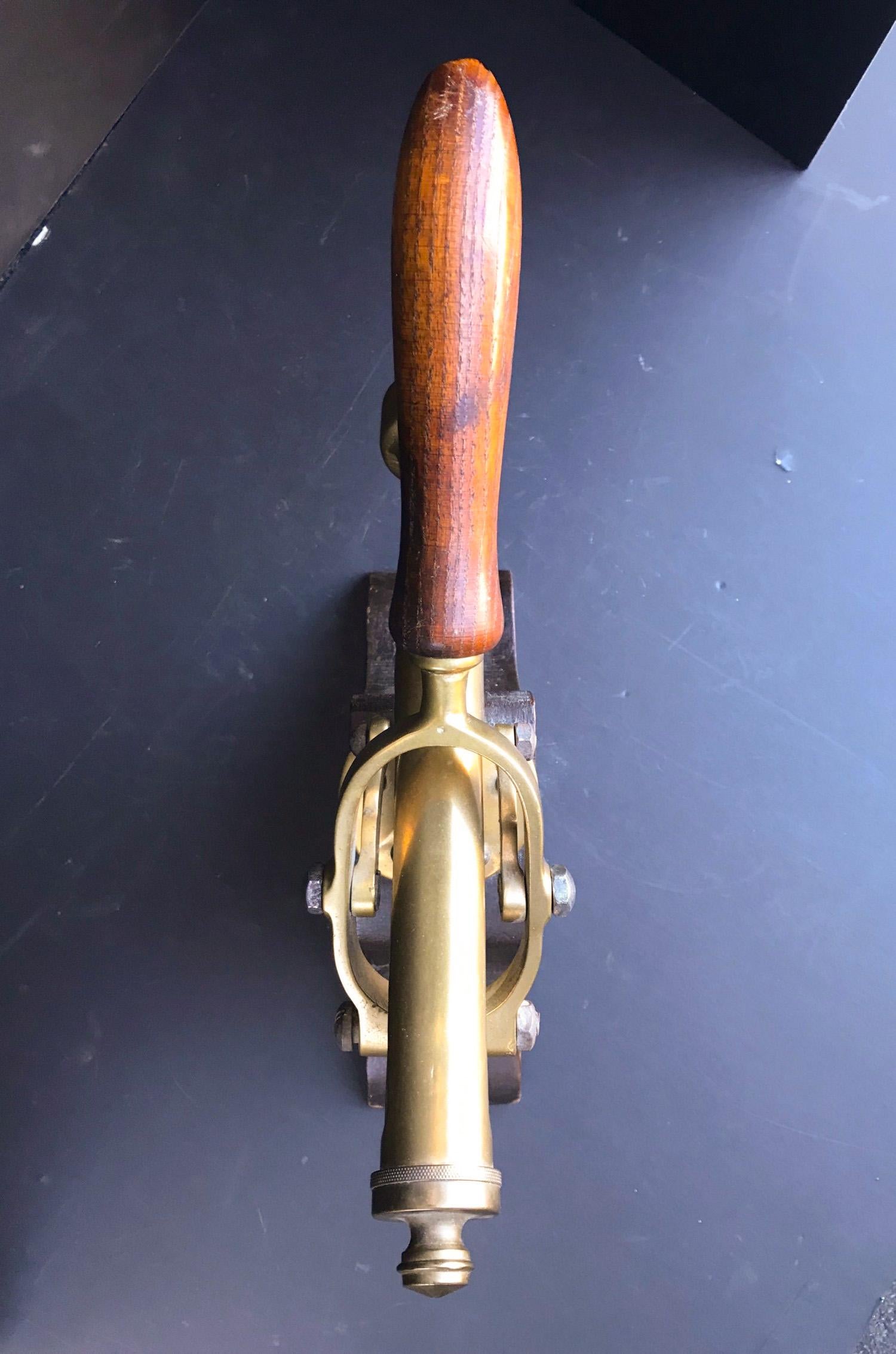 Victorian 19th Century Brass Countertop Corkscrew, Wine Bottle Opener