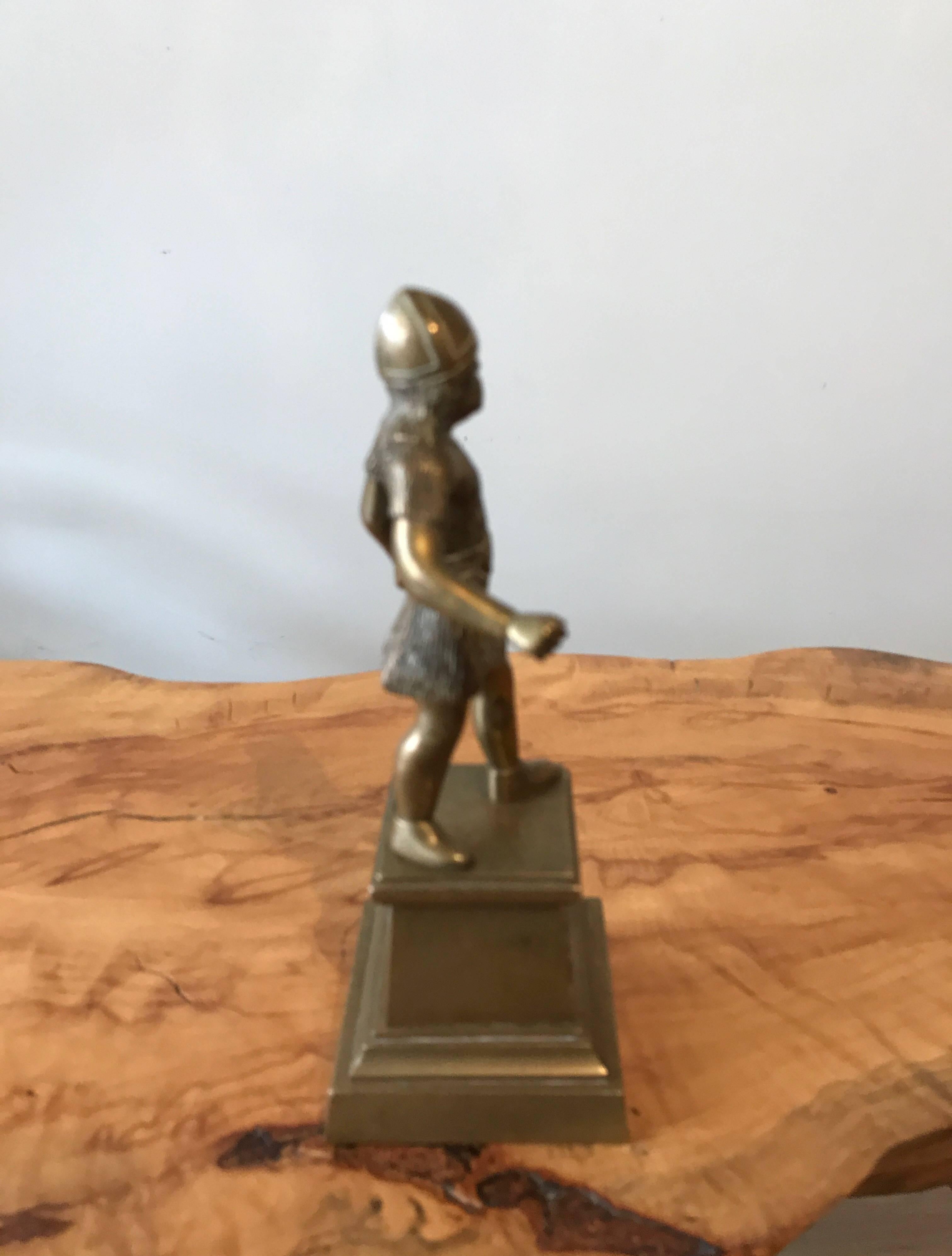 19th Century Brass Figural Statue of a Viking (Grand Tour)