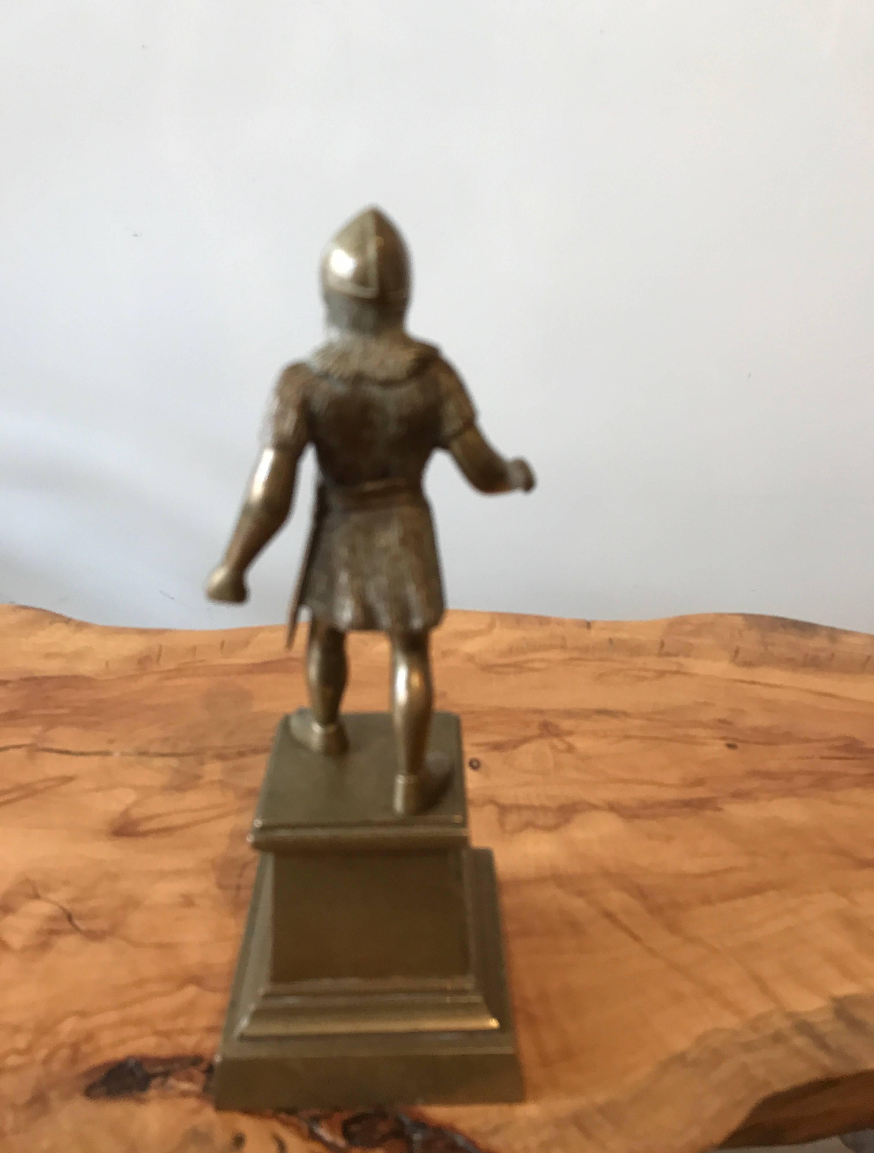 brass viking statue