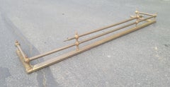 19th Century Brass Fireplace Fender