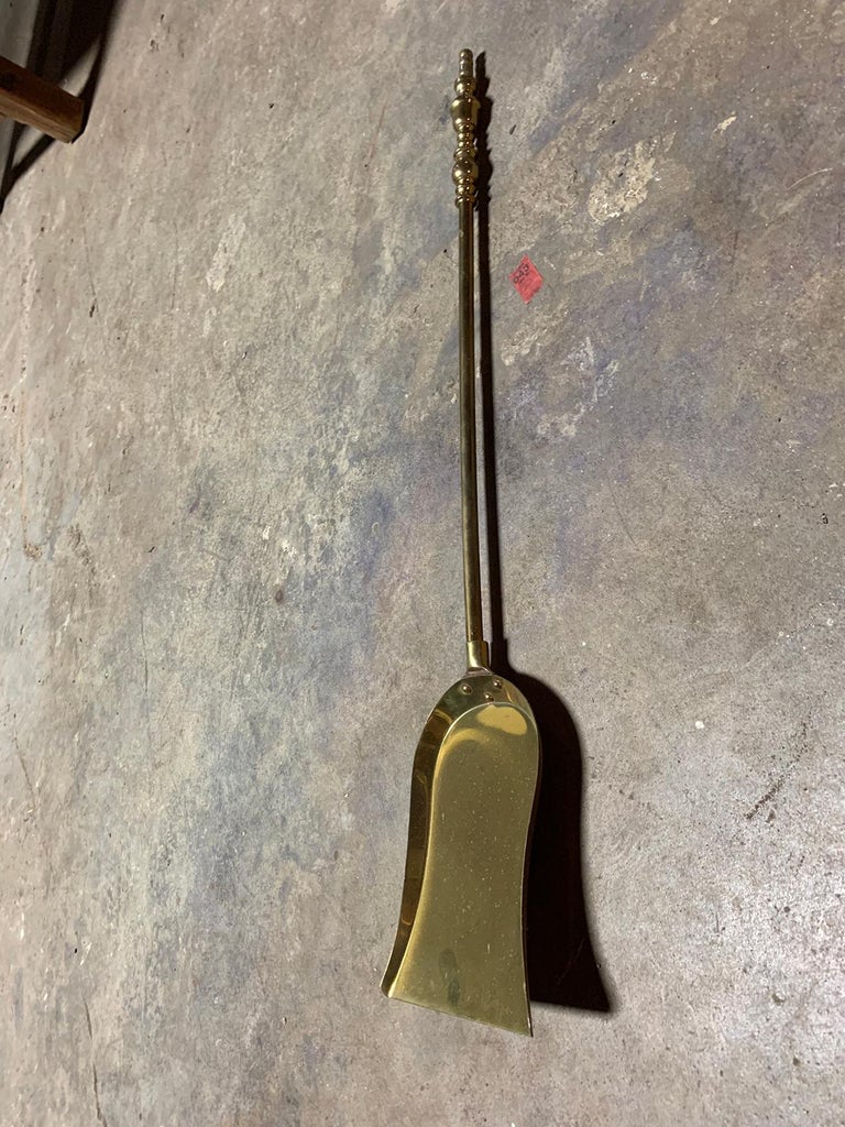 19th Century Brass Fireplace Shovel at 1stDibs