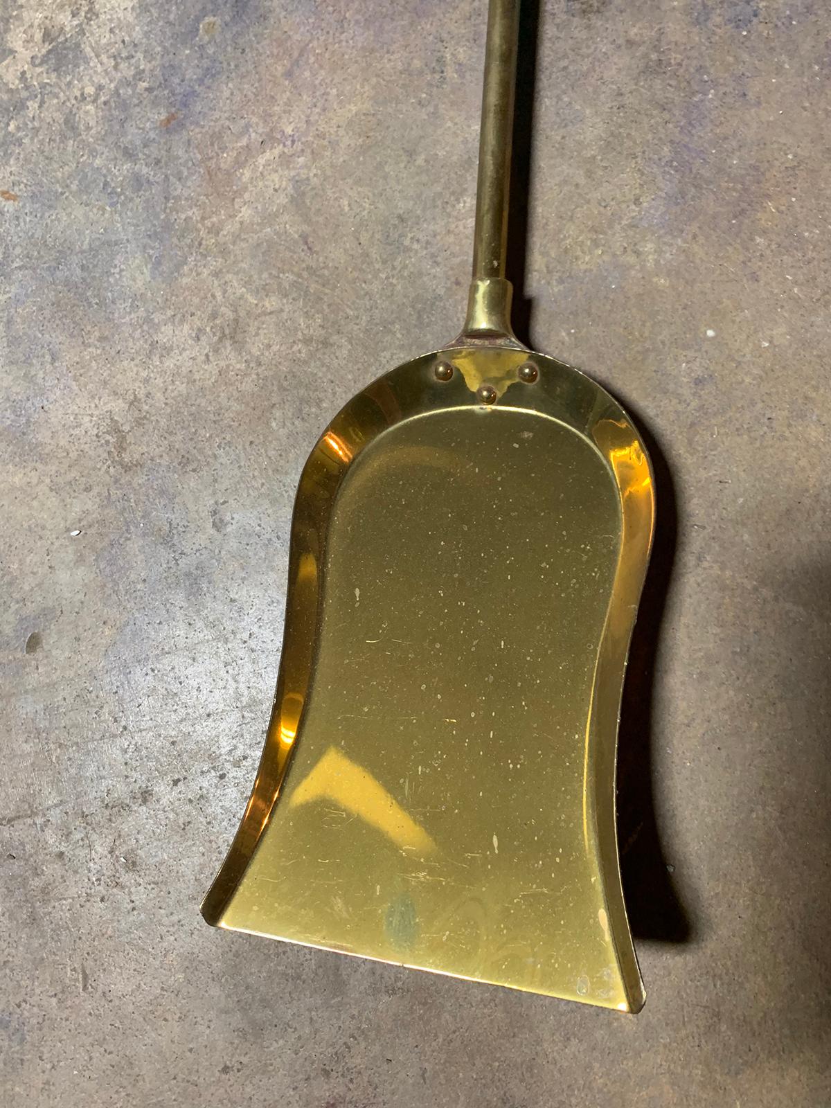 19th Century Brass Fireplace Shovel 2