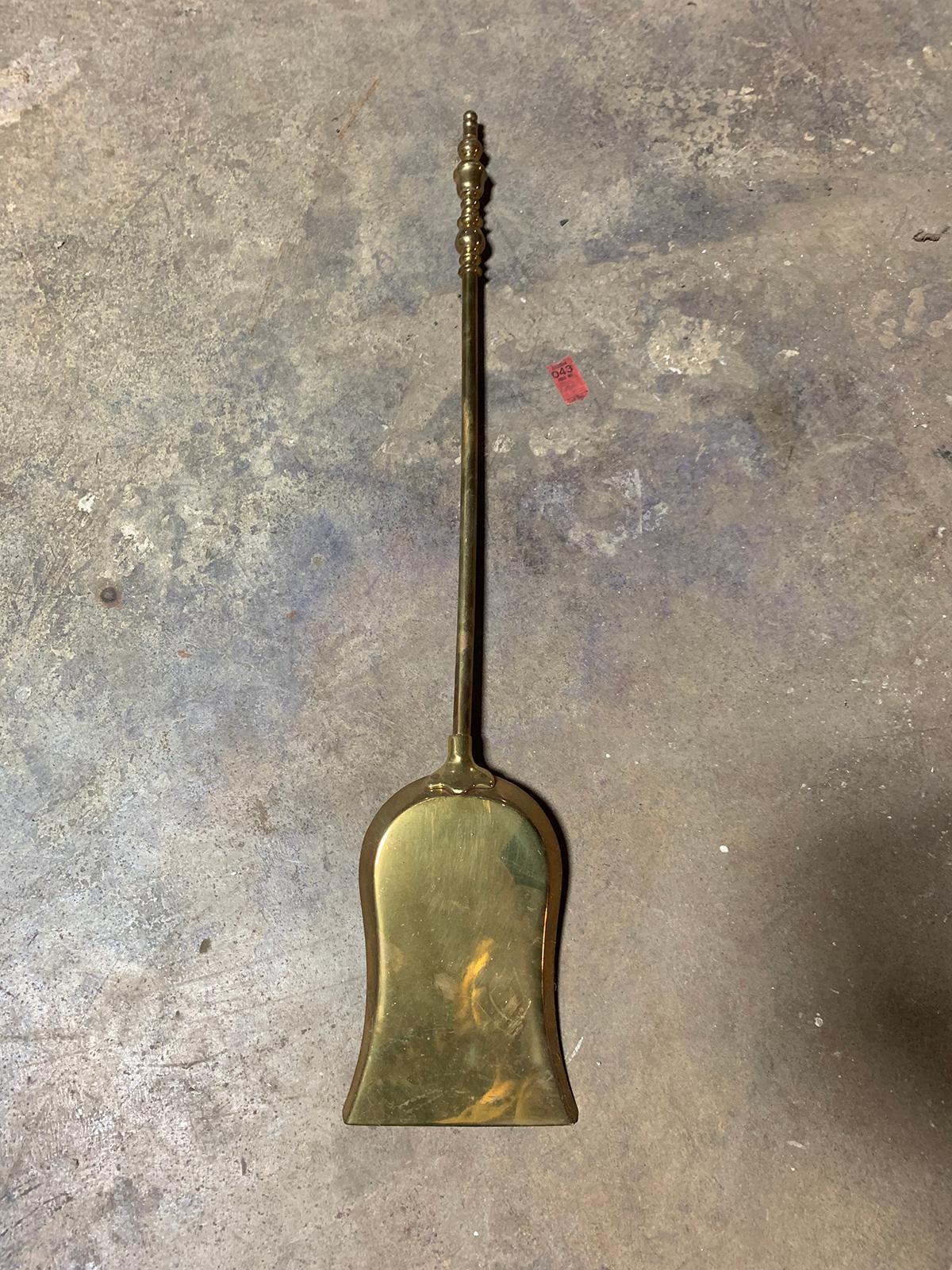 19th Century Brass Fireplace Shovel 5