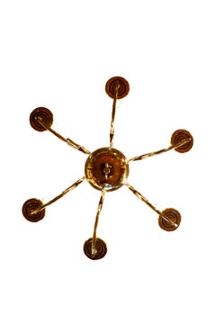19th Century Brass Flemish Chandelier