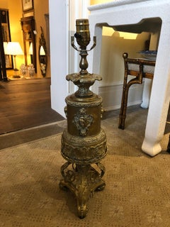 19th Century Brass Formerly Oil Lamp