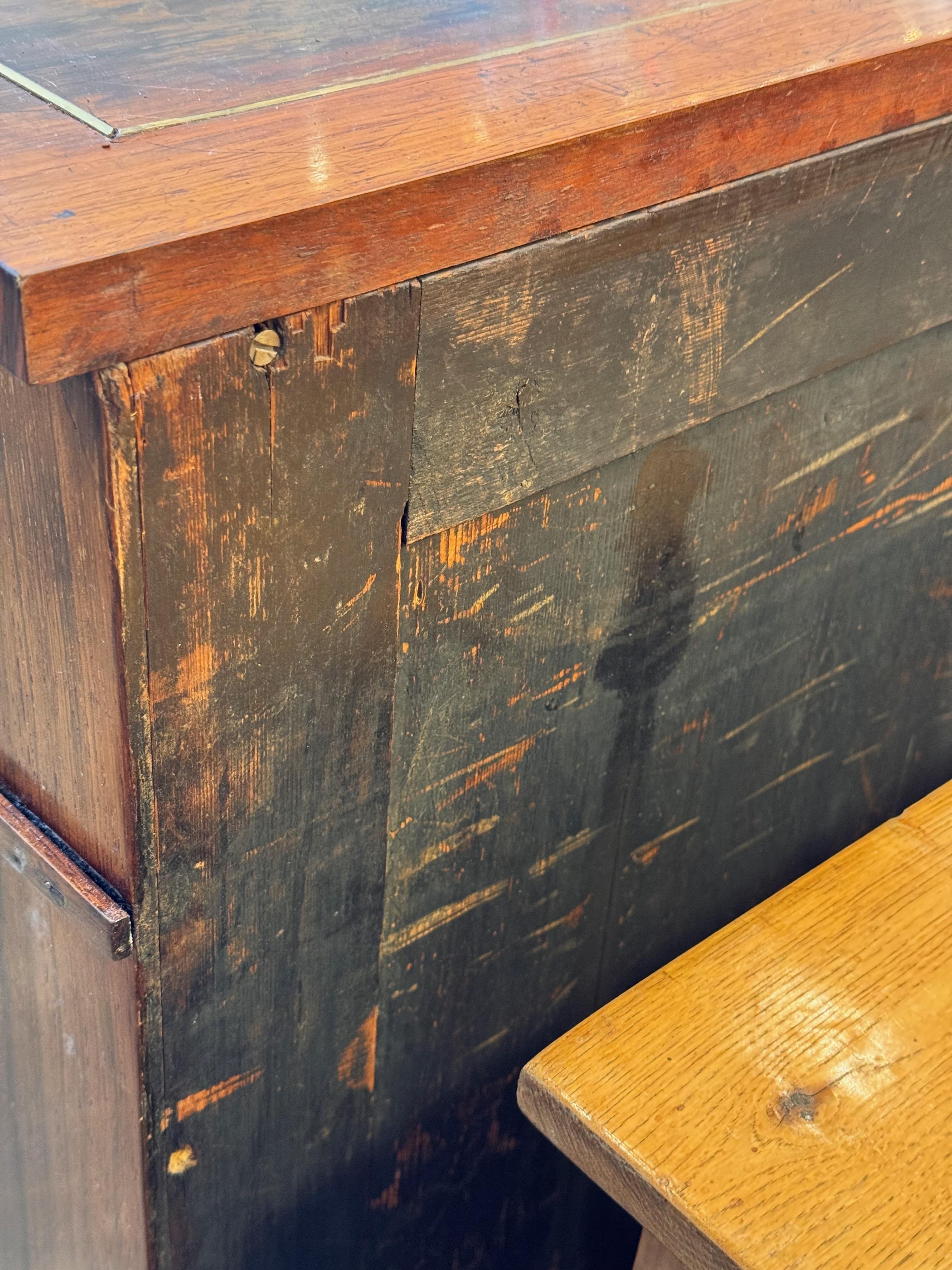 19th Century Brass Inlaid Rosewood Server 5