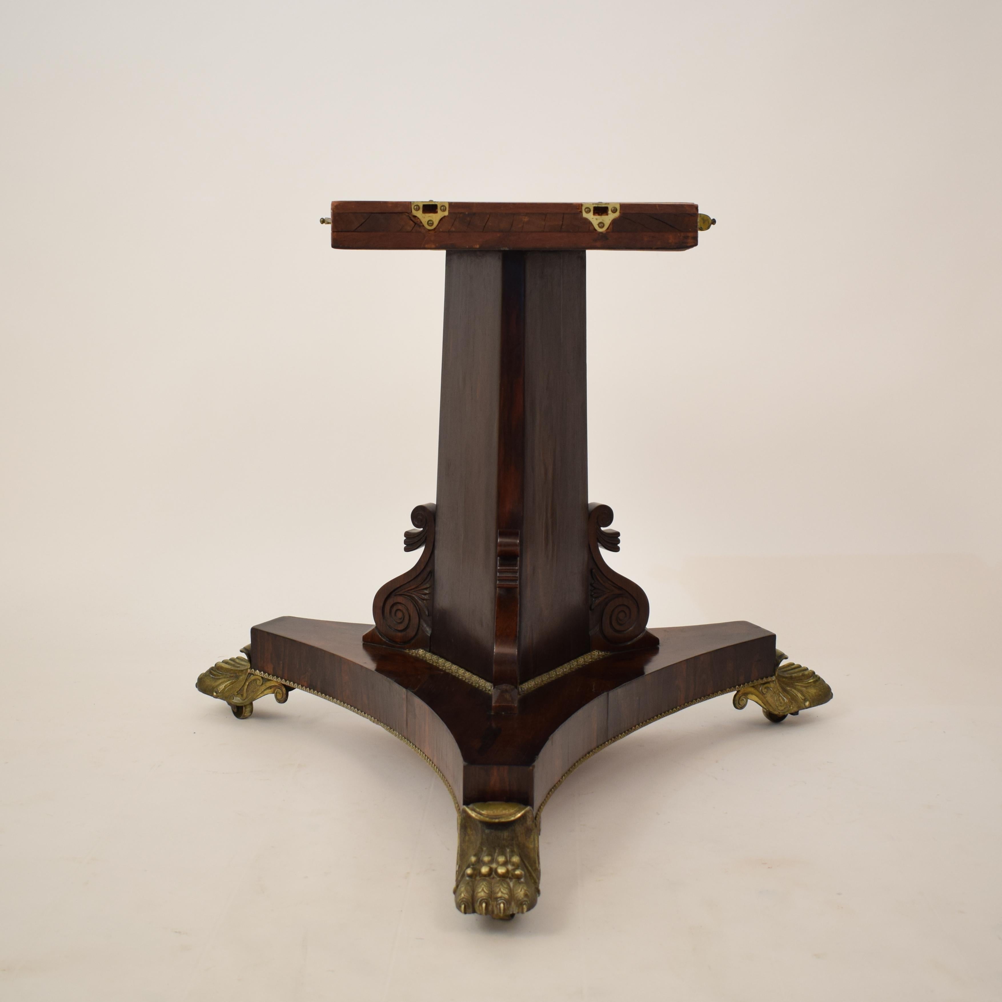 19th Century Brass Inlaid Rosewood Tilt Top Centre Table Attributed to Gillows 11