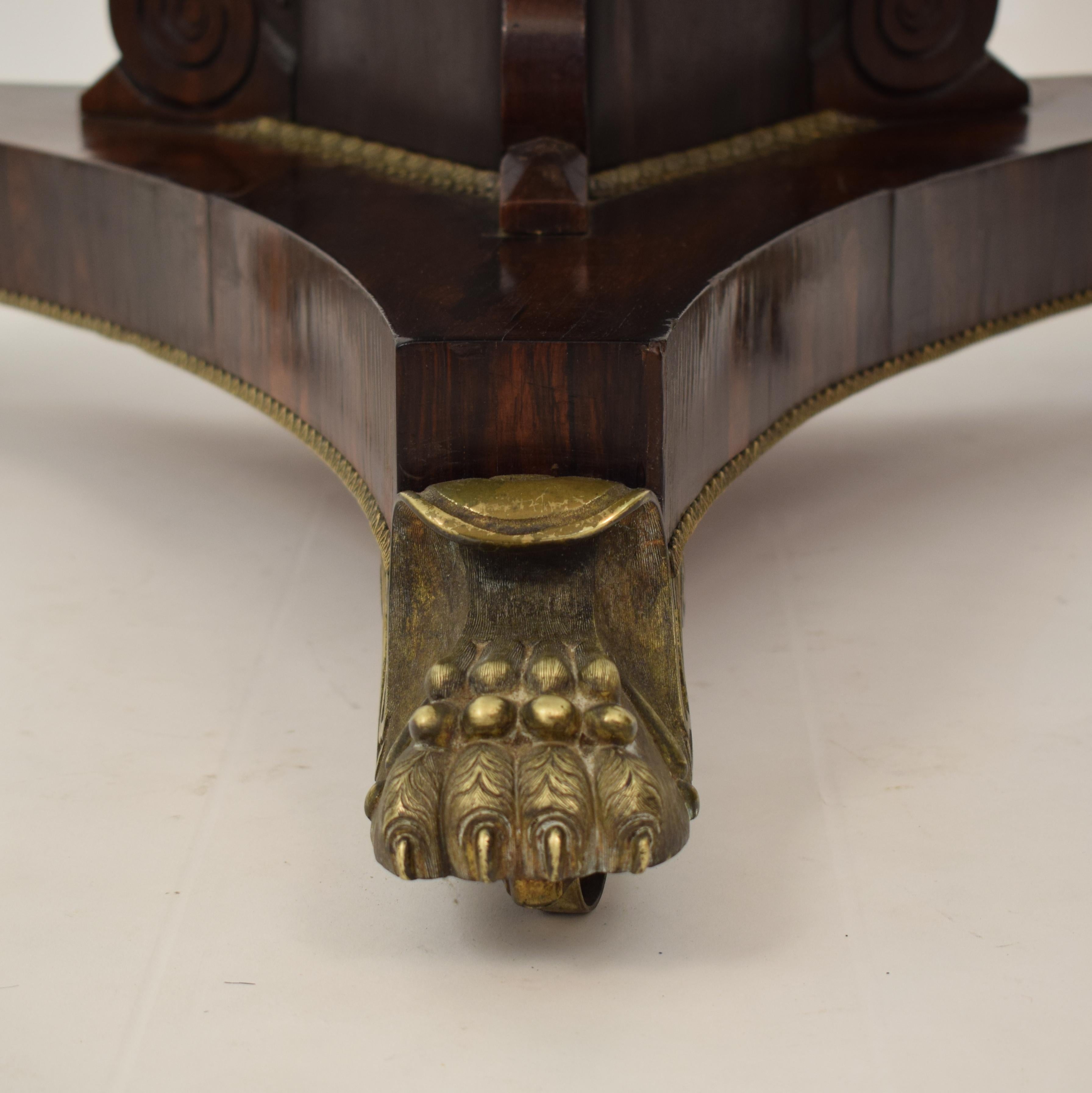 19th Century Brass Inlaid Rosewood Tilt Top Centre Table Attributed to Gillows 12