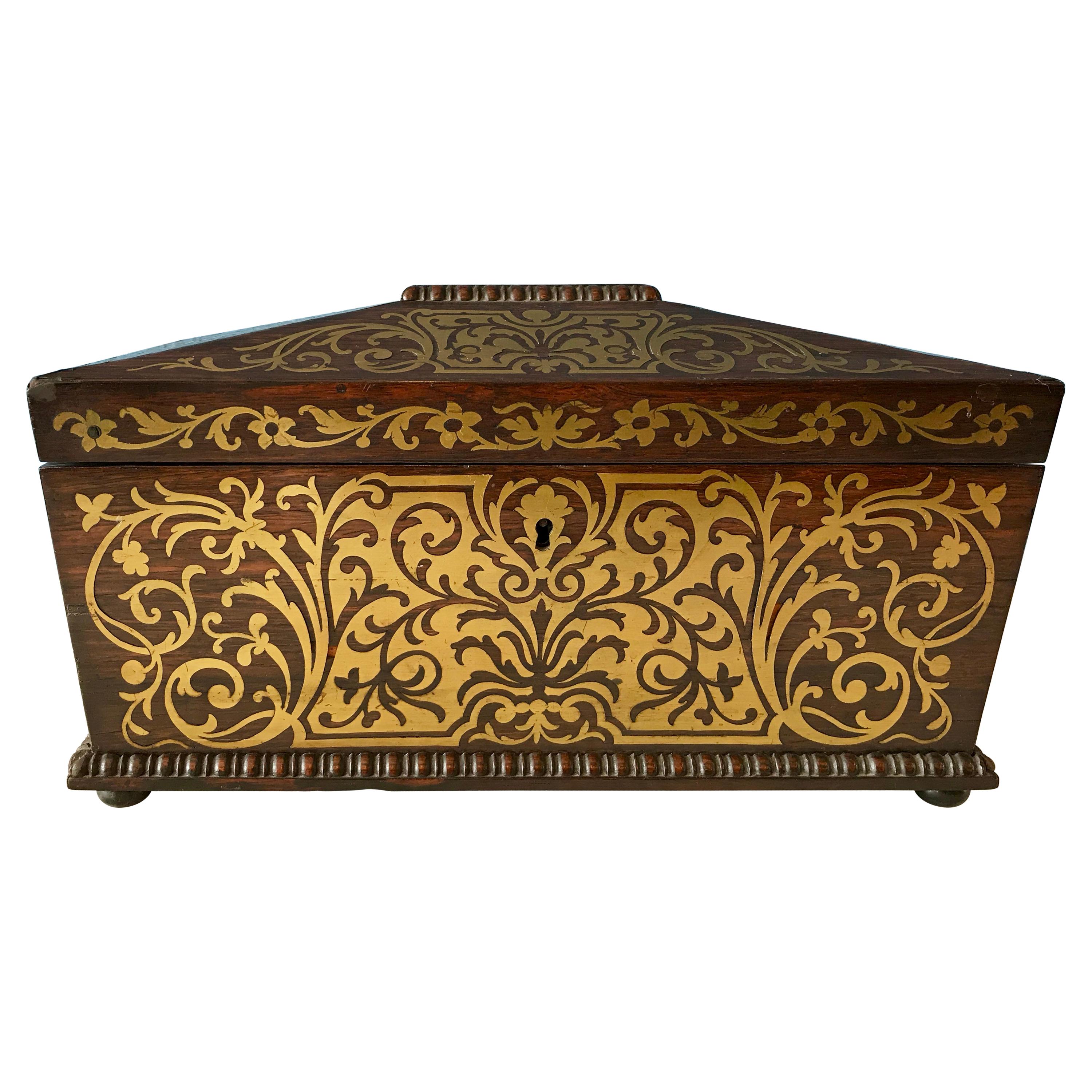 Home & Living Vintage Brass Tea Box Kitchen Storage Kitchen & Dining