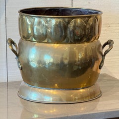Jardiniere aus Messing aus dem 19.