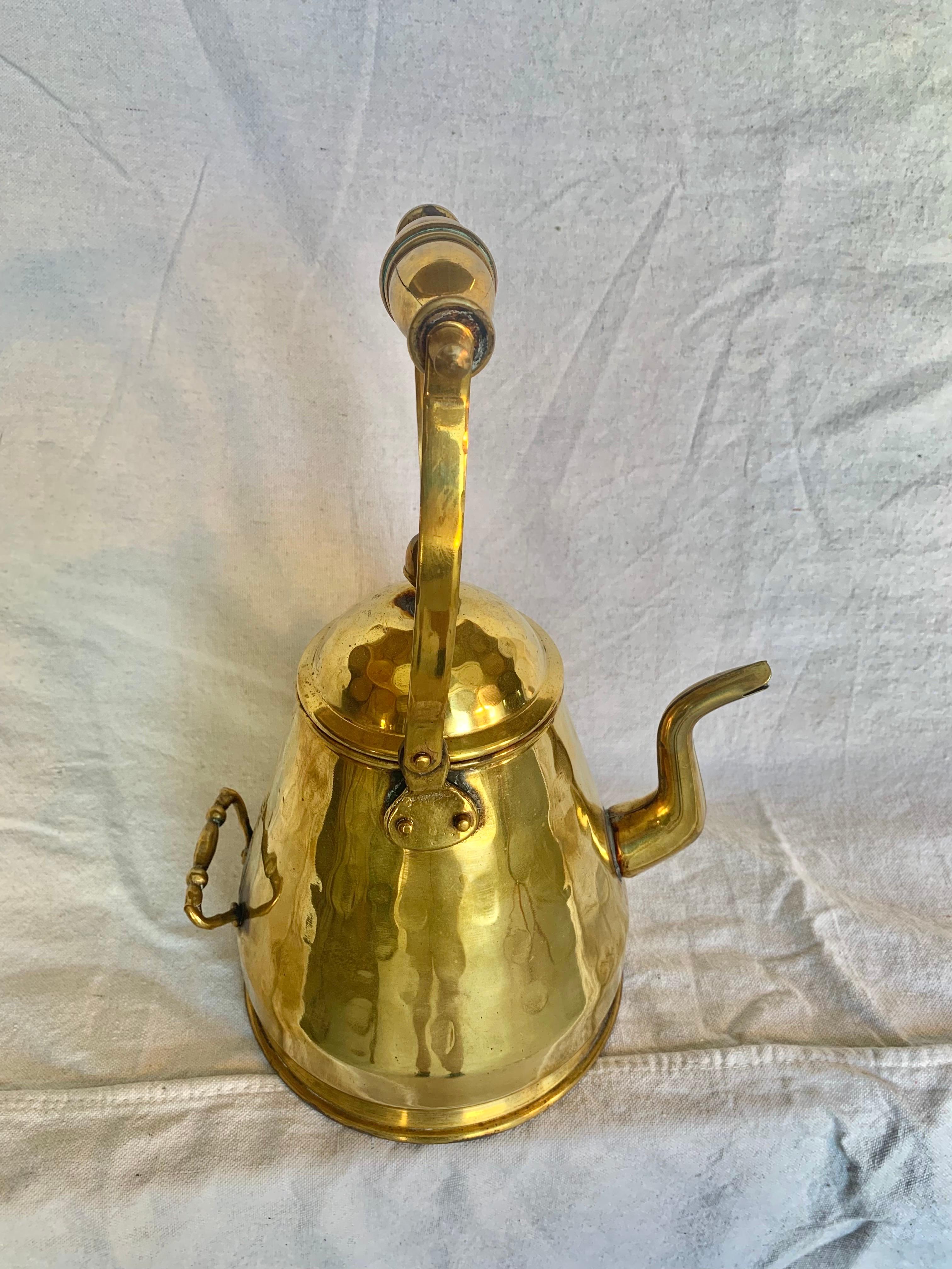 Bouilloire en laiton du 19e siècle en vente 2