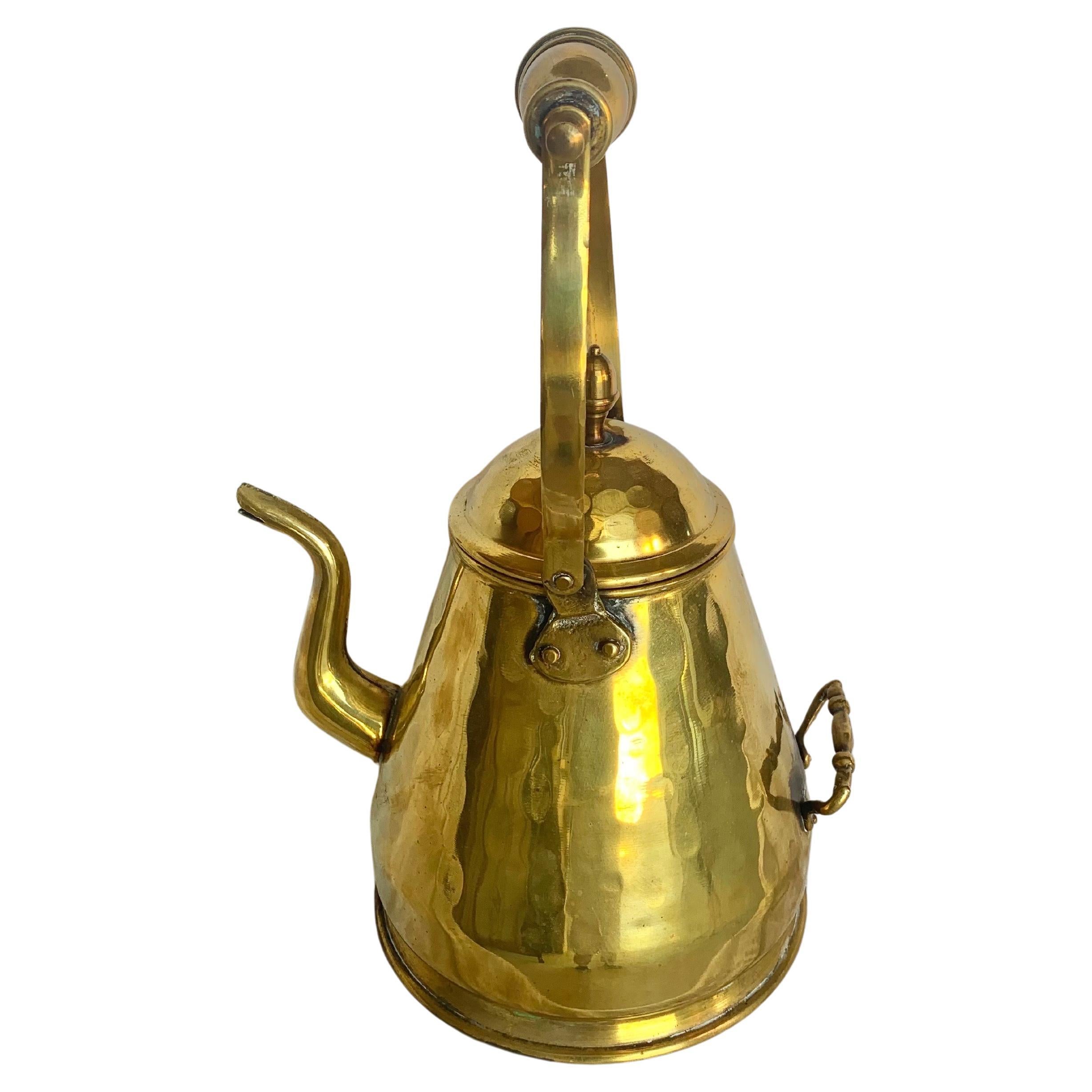 19th Century Brass Kettle