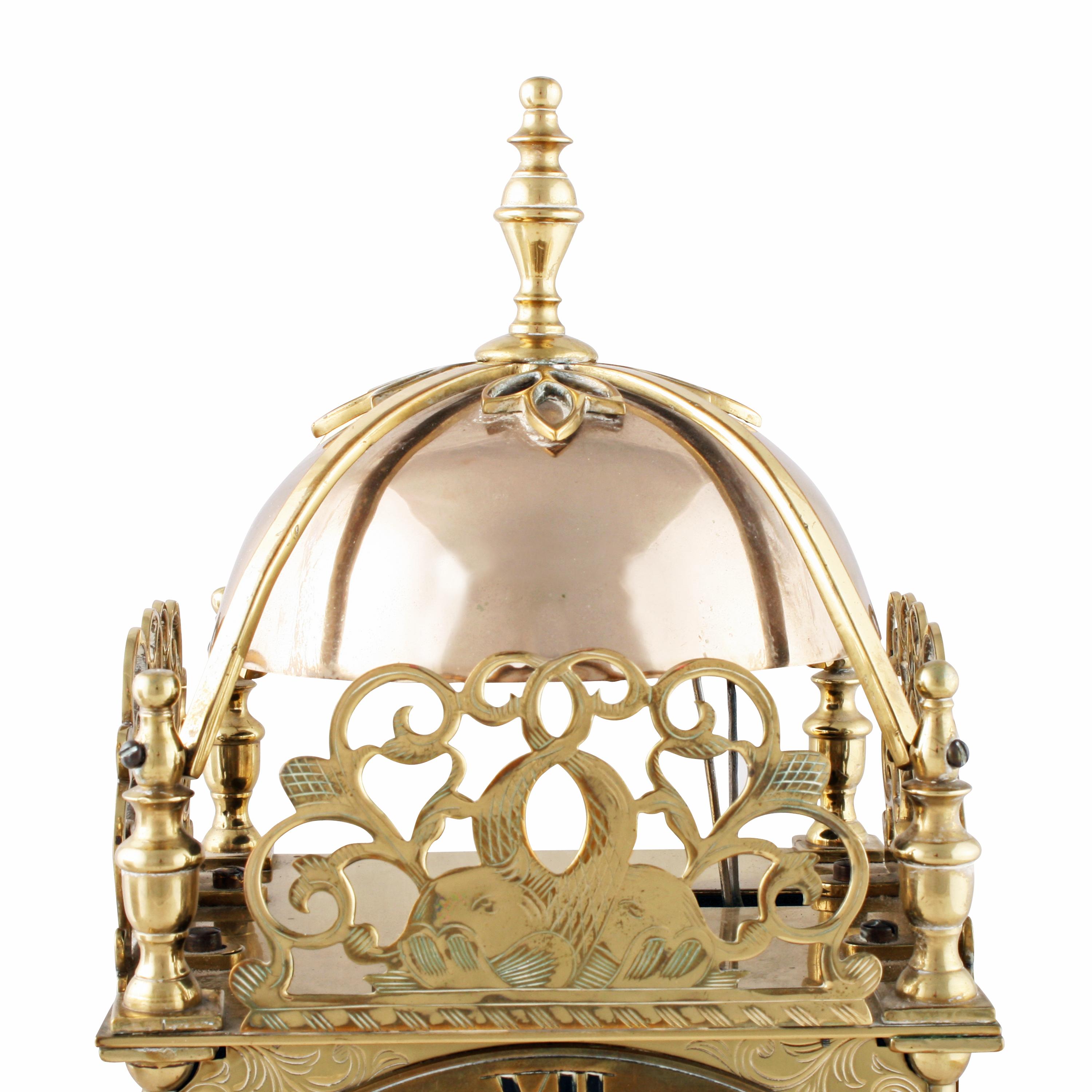 Late 19th Century 19th Century Brass Lantern Clock