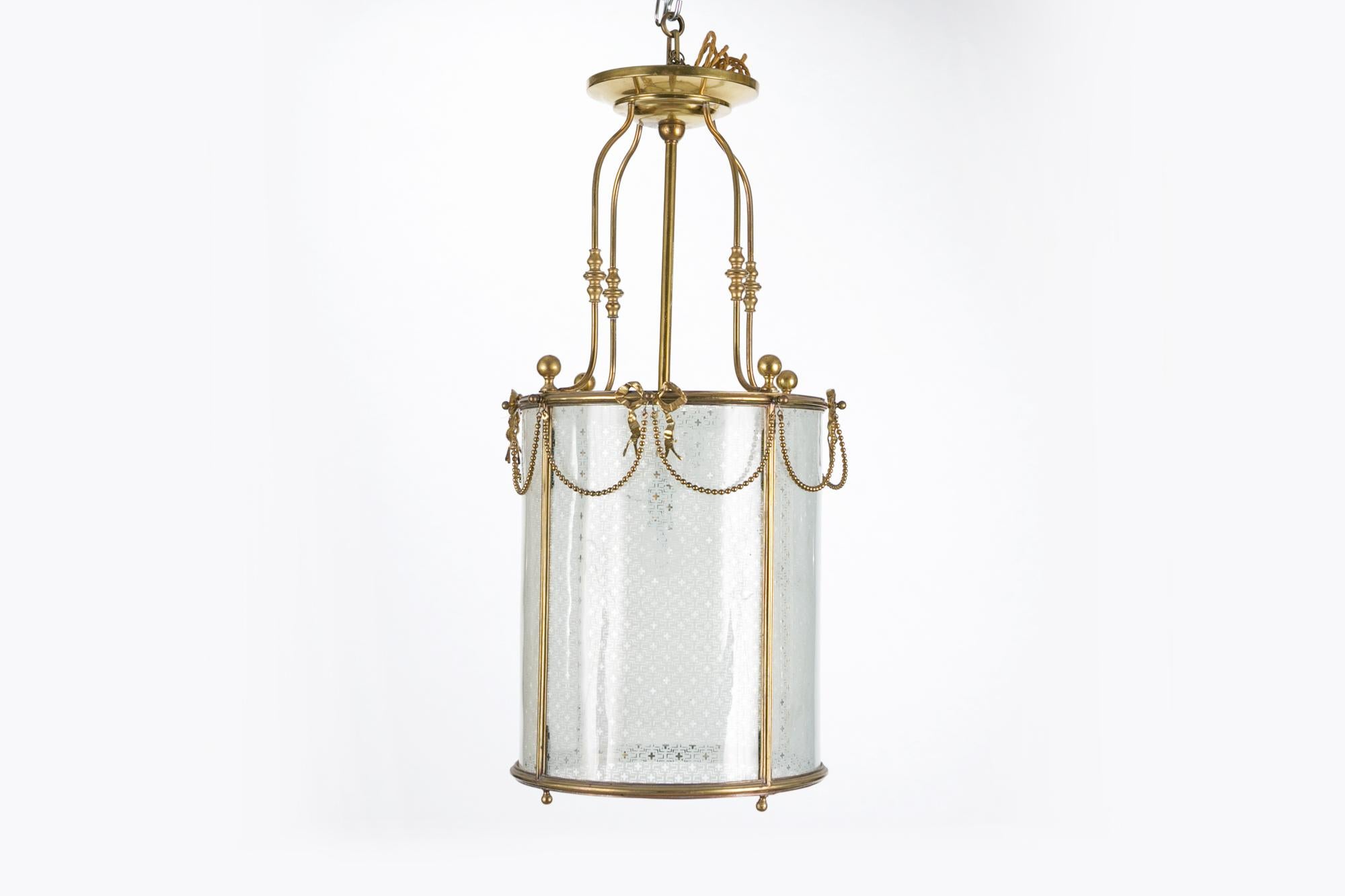 Early Victorian 19th Century Brass Lantern