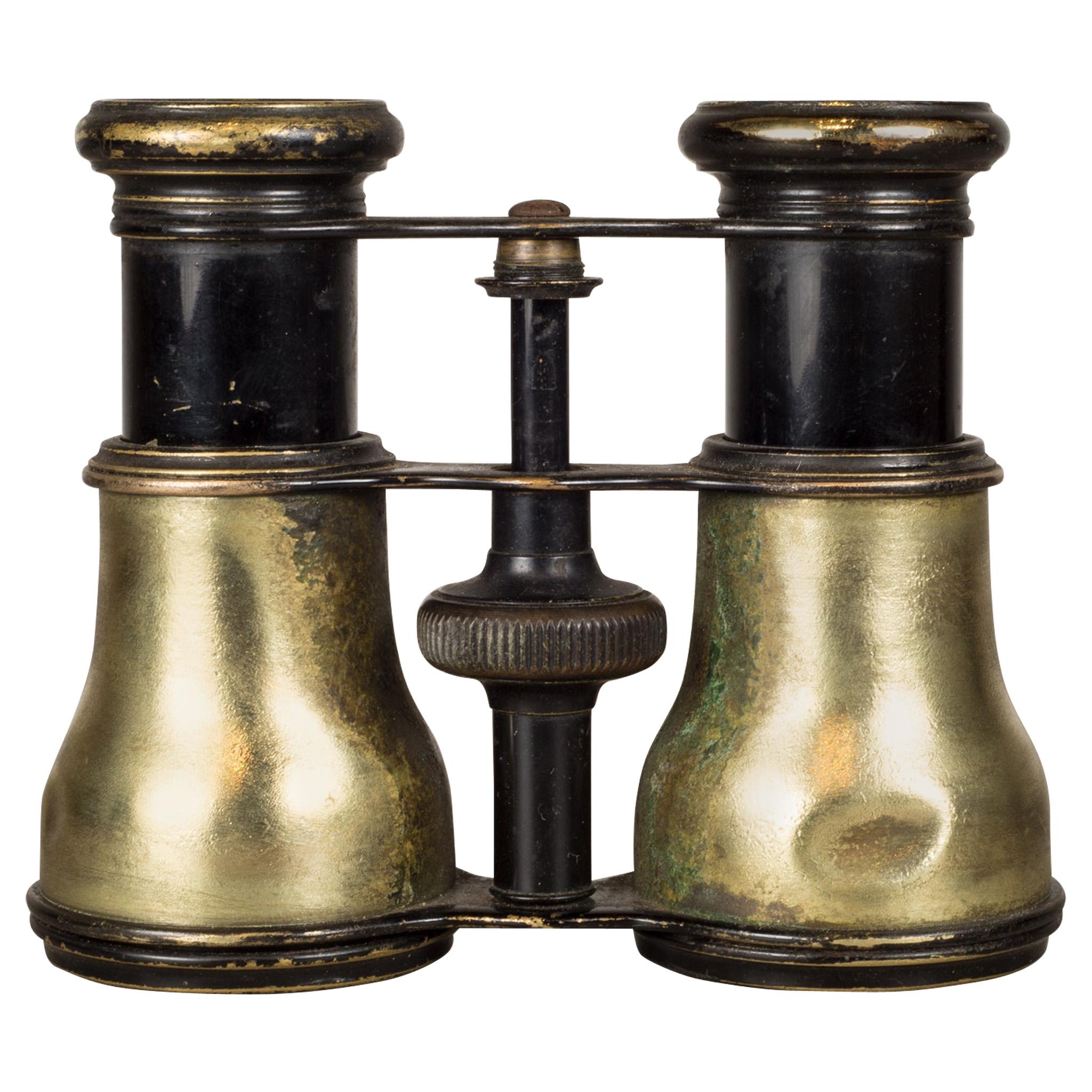 19th Century Brass LeMaire Fabt Paris Binoculars, circa 1880