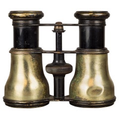 Antique 19th Century Brass LeMaire Fabt Paris Binoculars, circa 1880