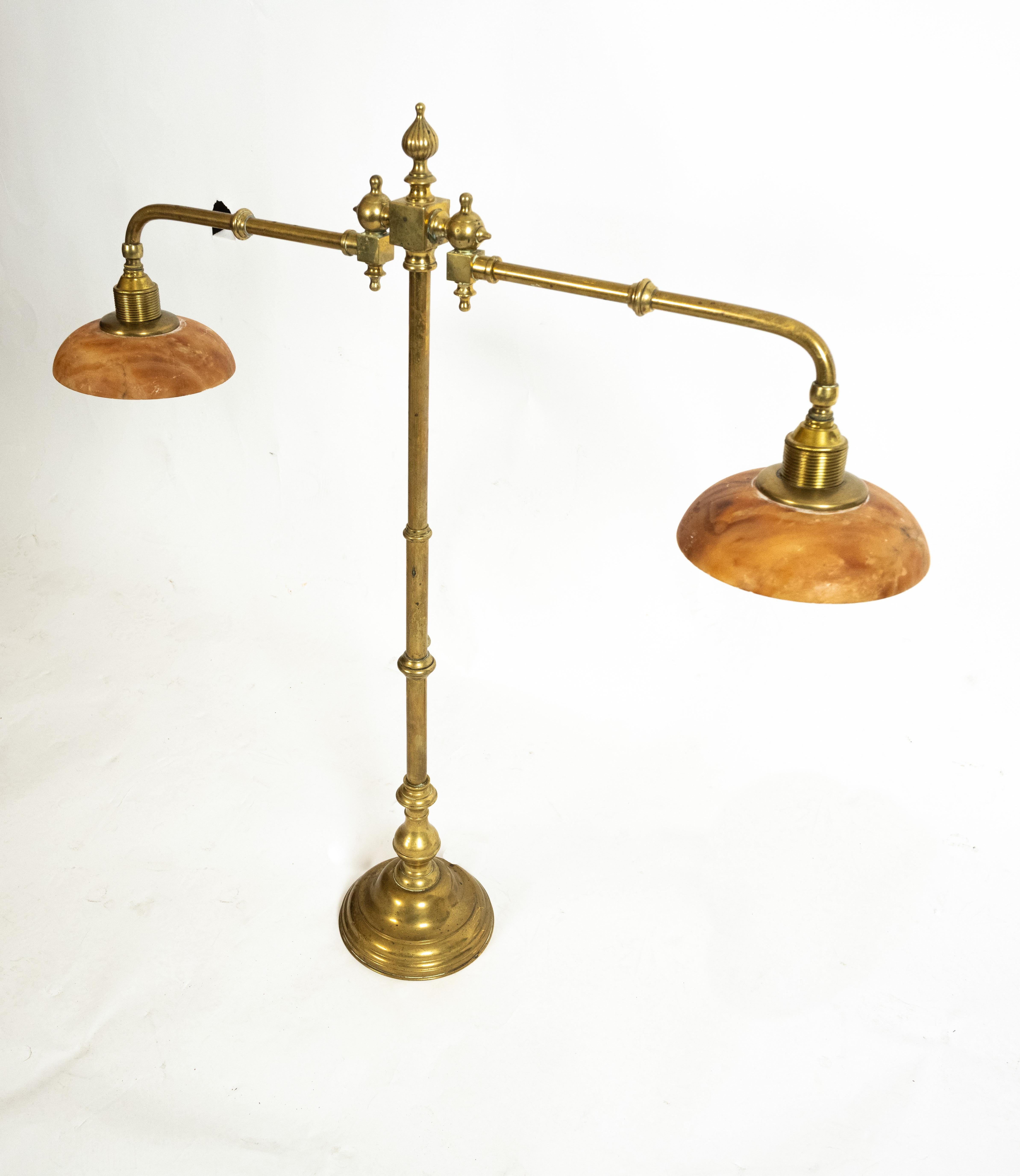 brass library lamps