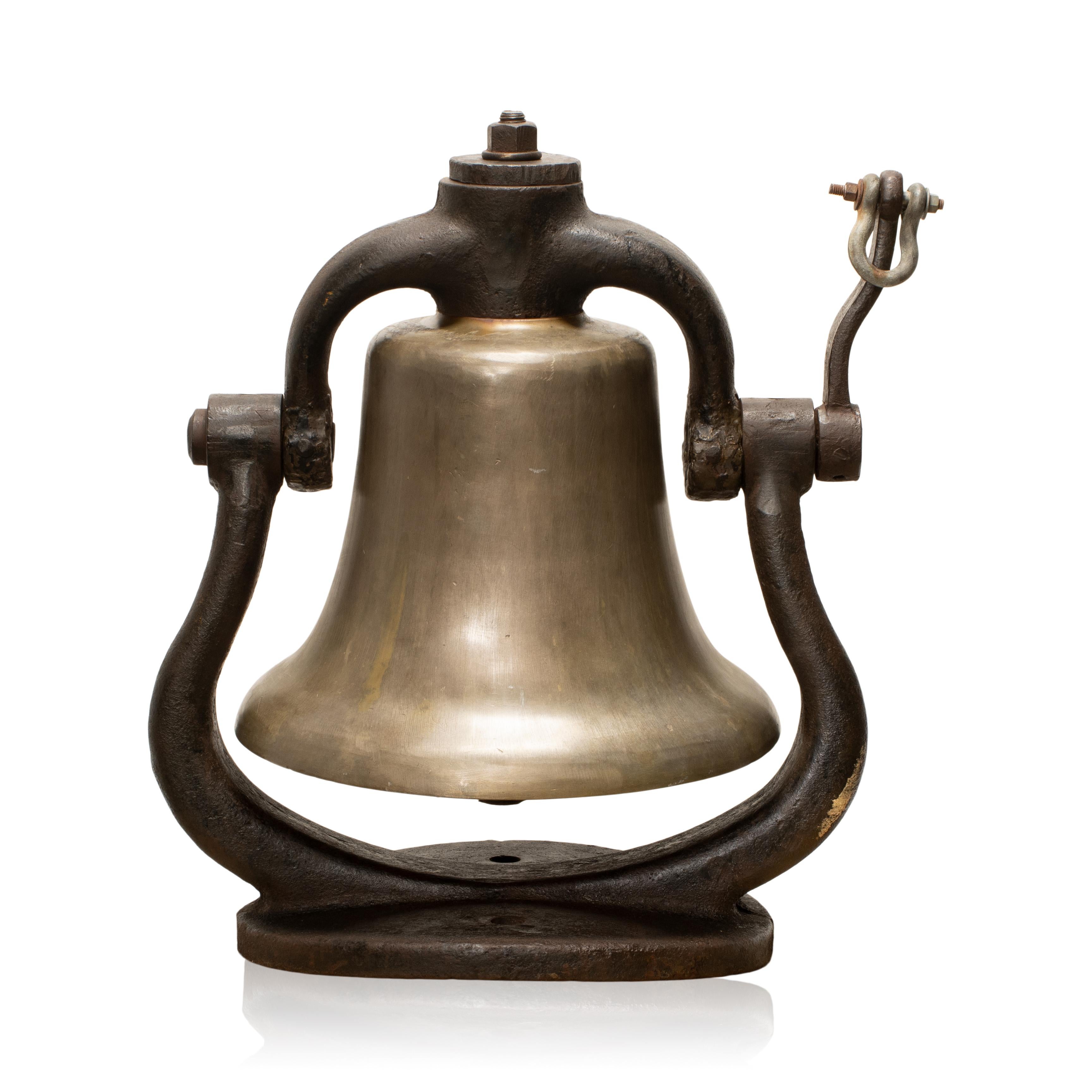 American 19th Century Brass Locomotive Bell For Sale