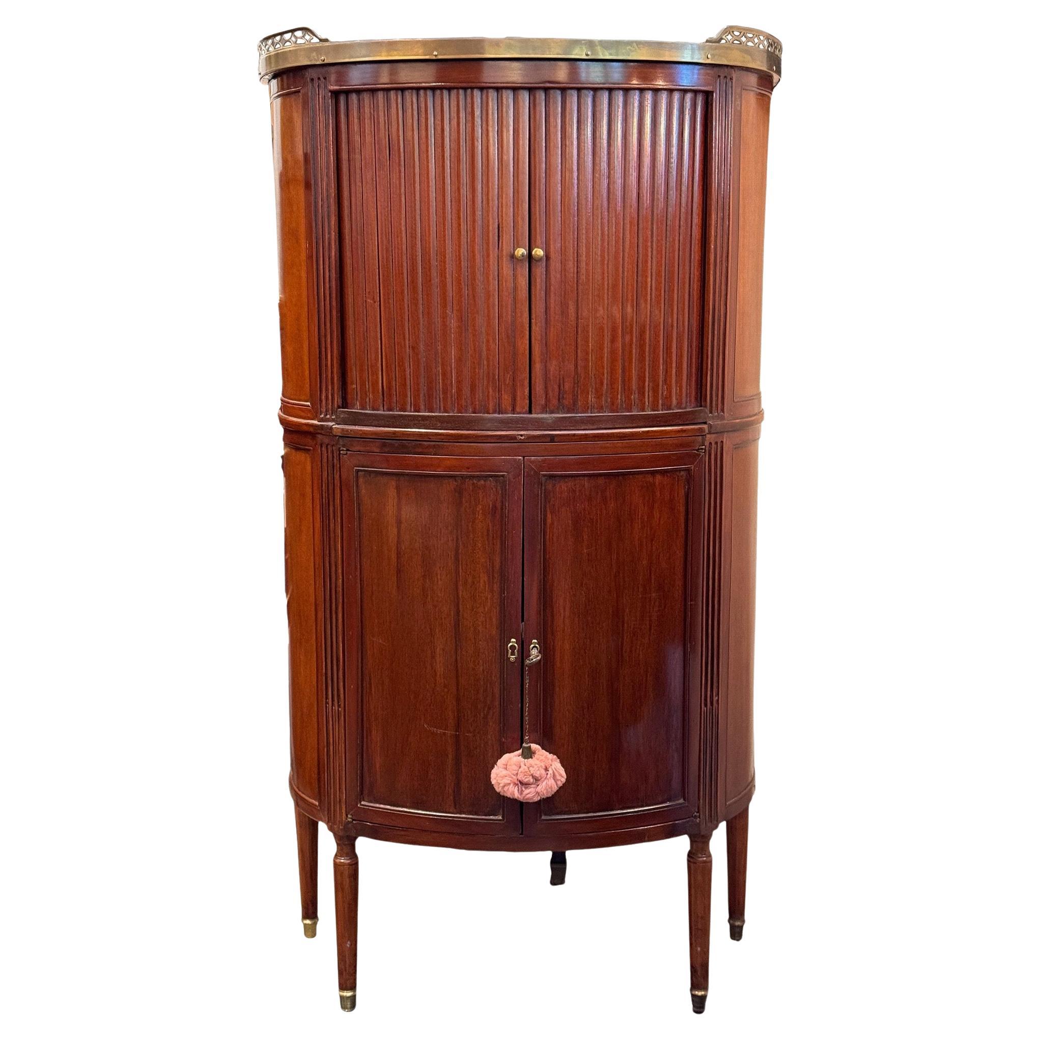 19th Century Brass Mounted Mahogany Cabinet