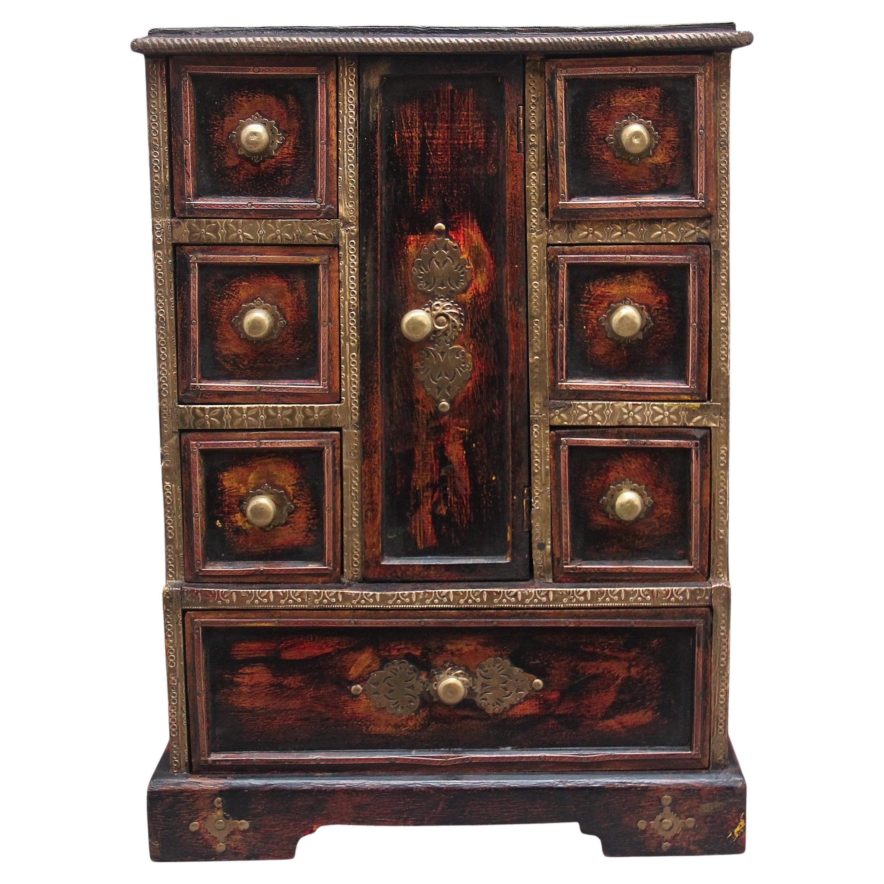 19th Century Brass Mounted Table Cabinet