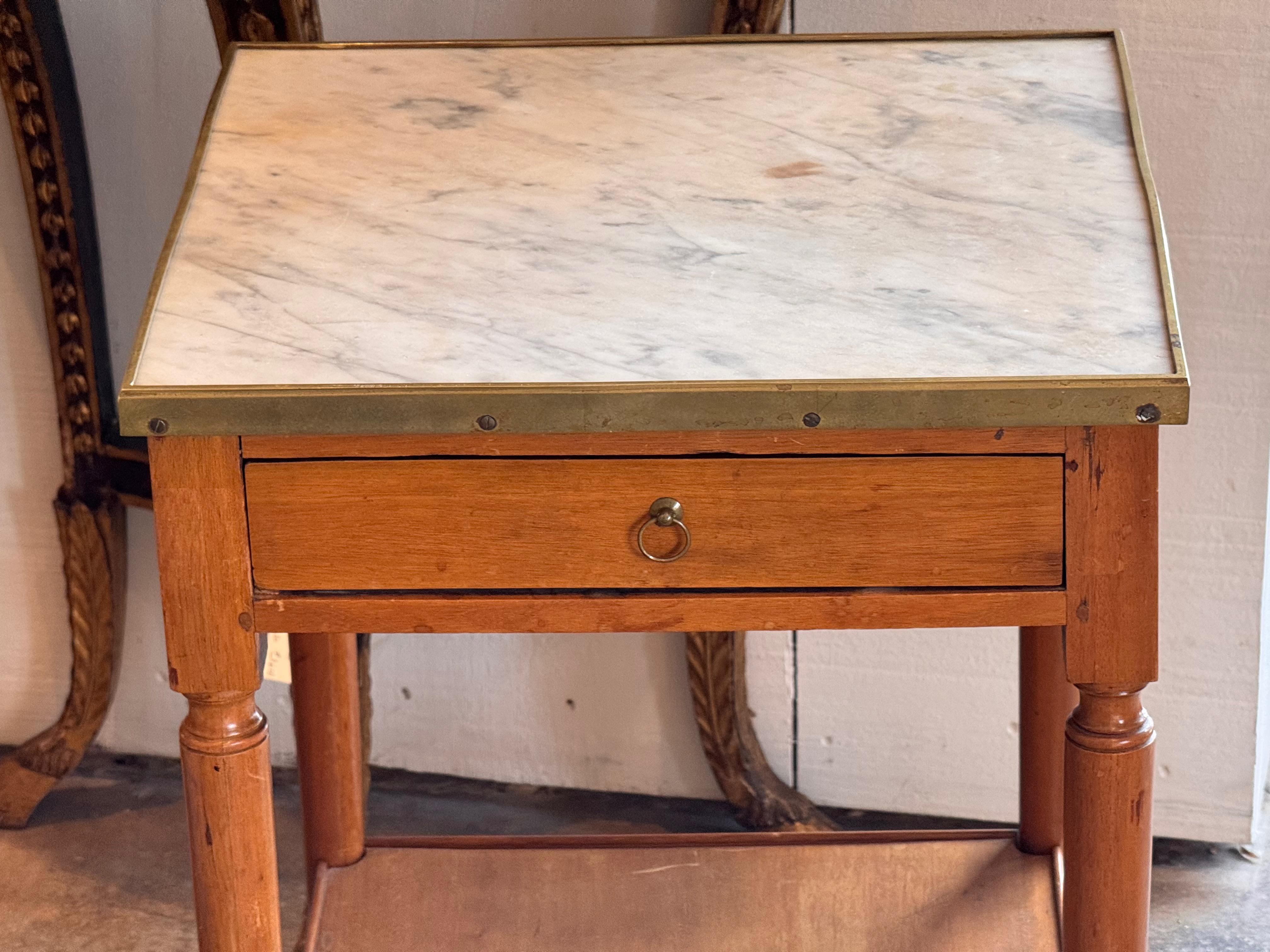 French 19th Century Brass-Mounted Table