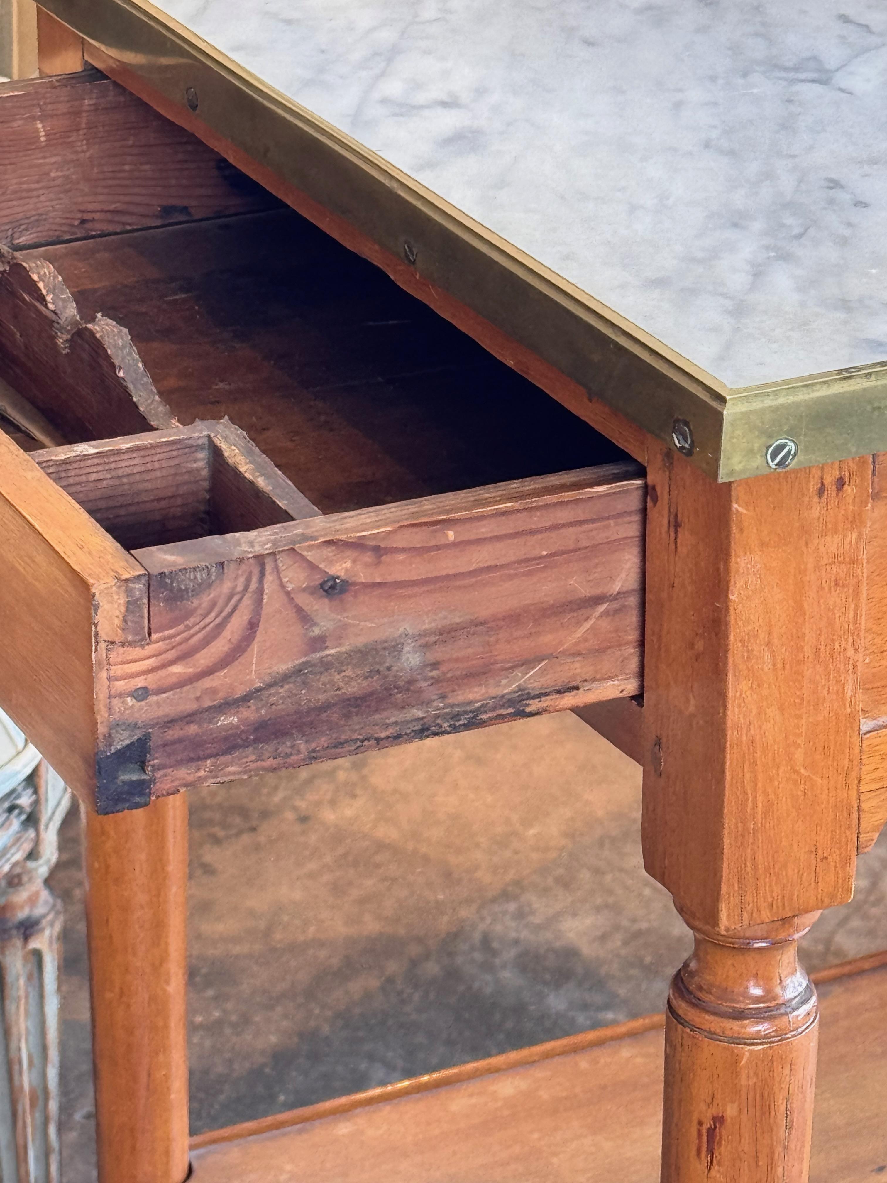 19th Century Brass-Mounted Table 1
