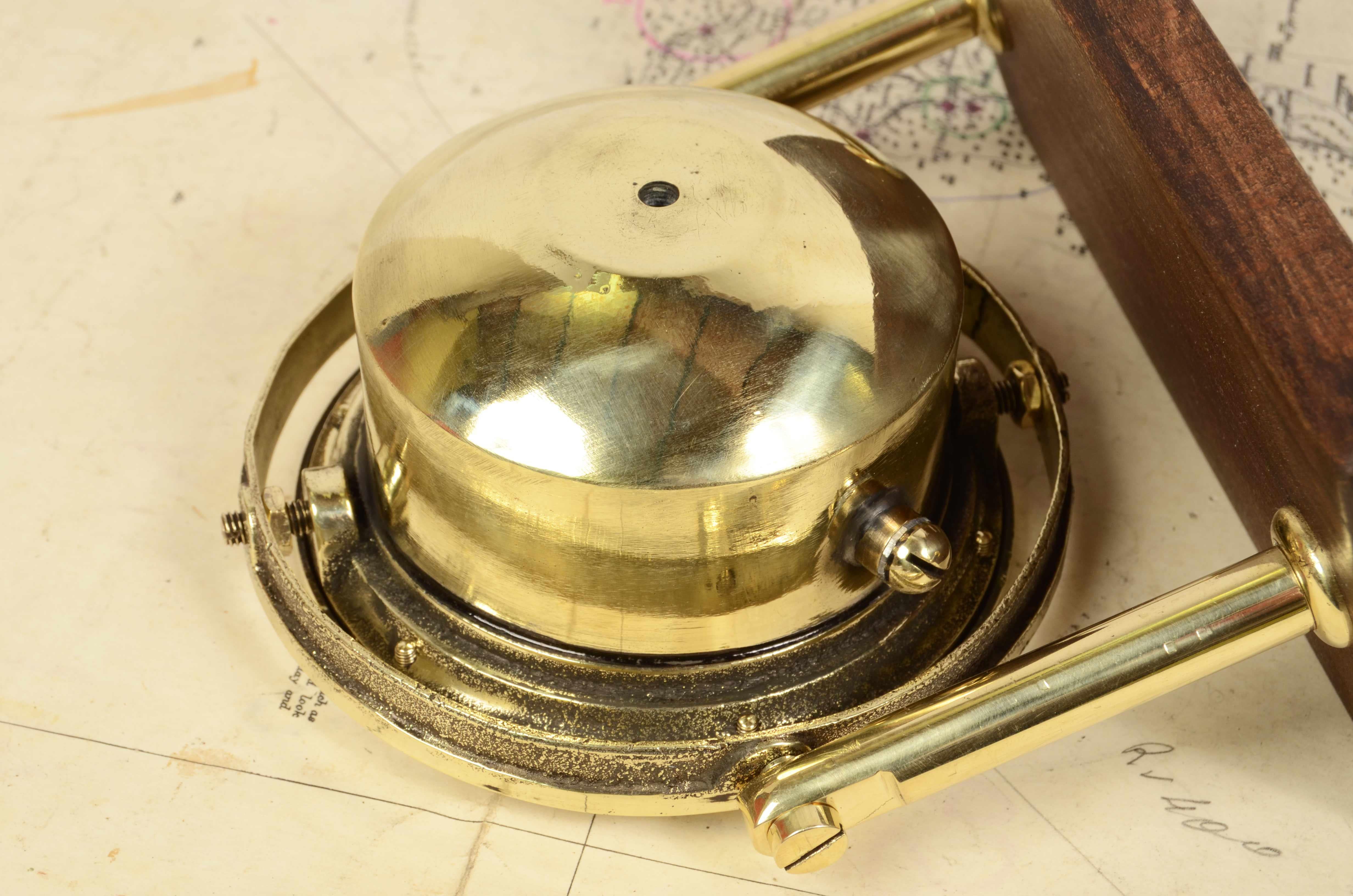 19th Century Brass Nautical Compass Antique Marine Navigation Instrument 3