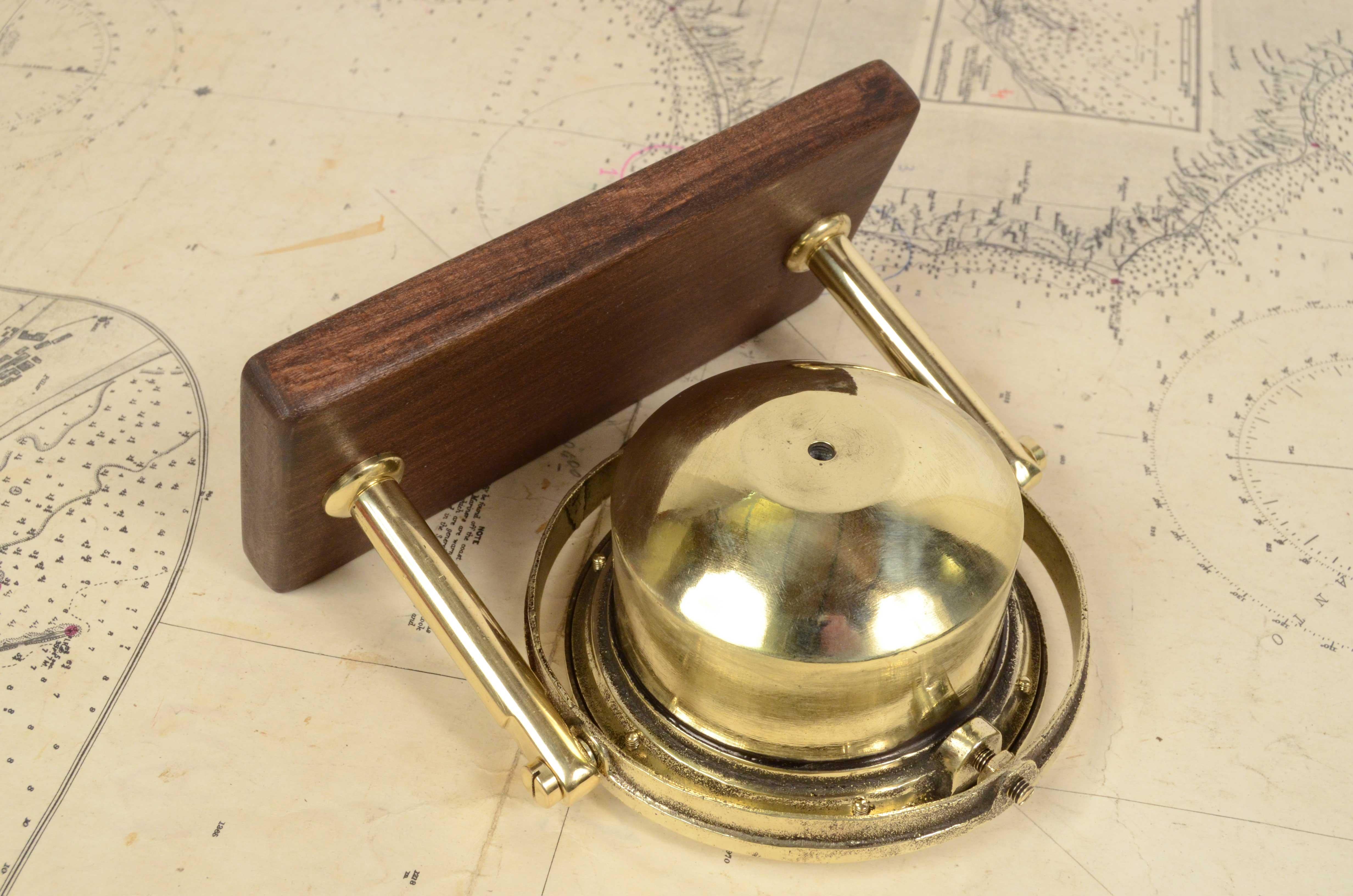 19th Century Brass Nautical Compass Antique Marine Navigation Instrument 2