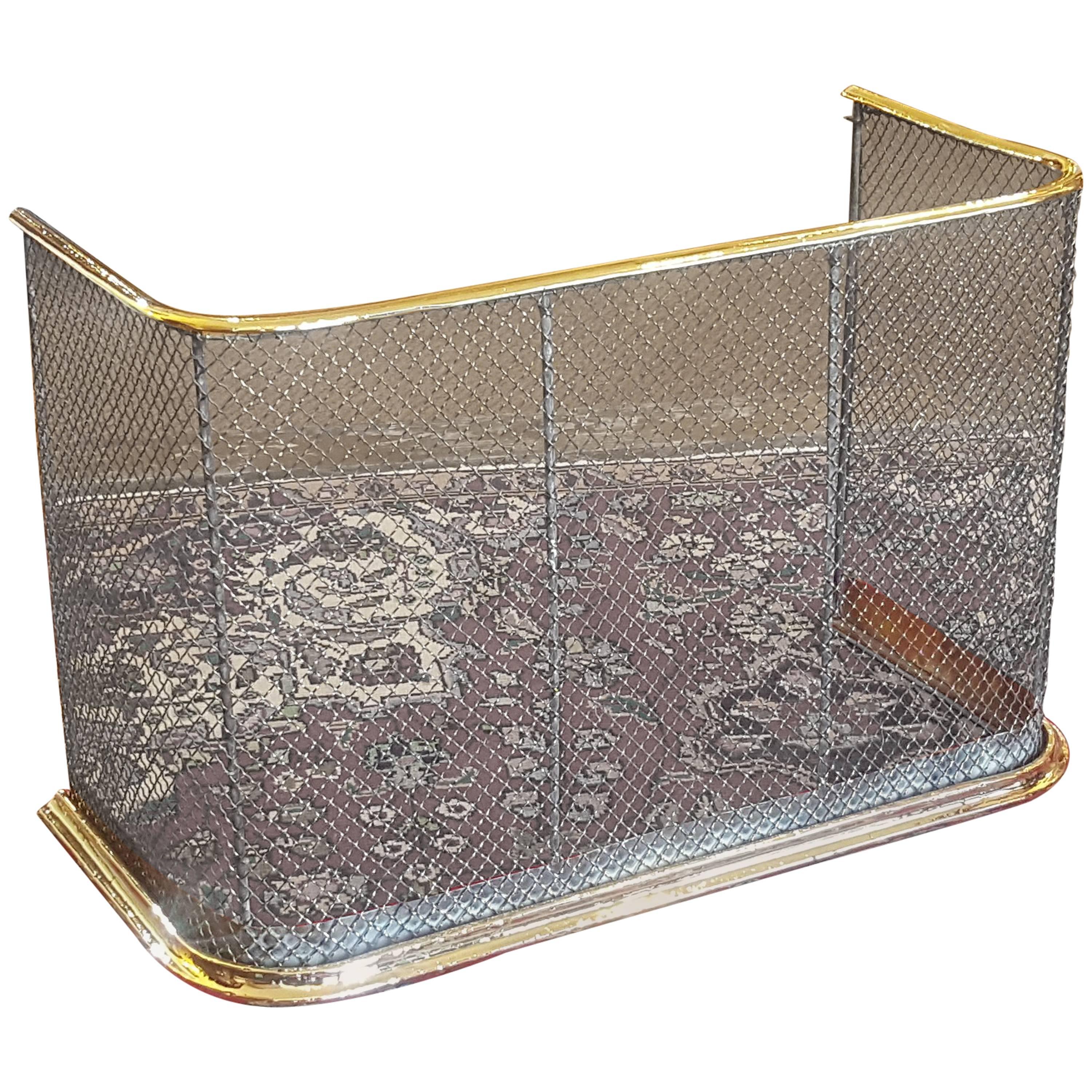 19th Century Brass Nursery Fire Guard