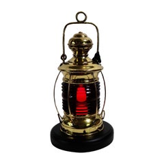 Antique 19th Century Brass Ships Lantern