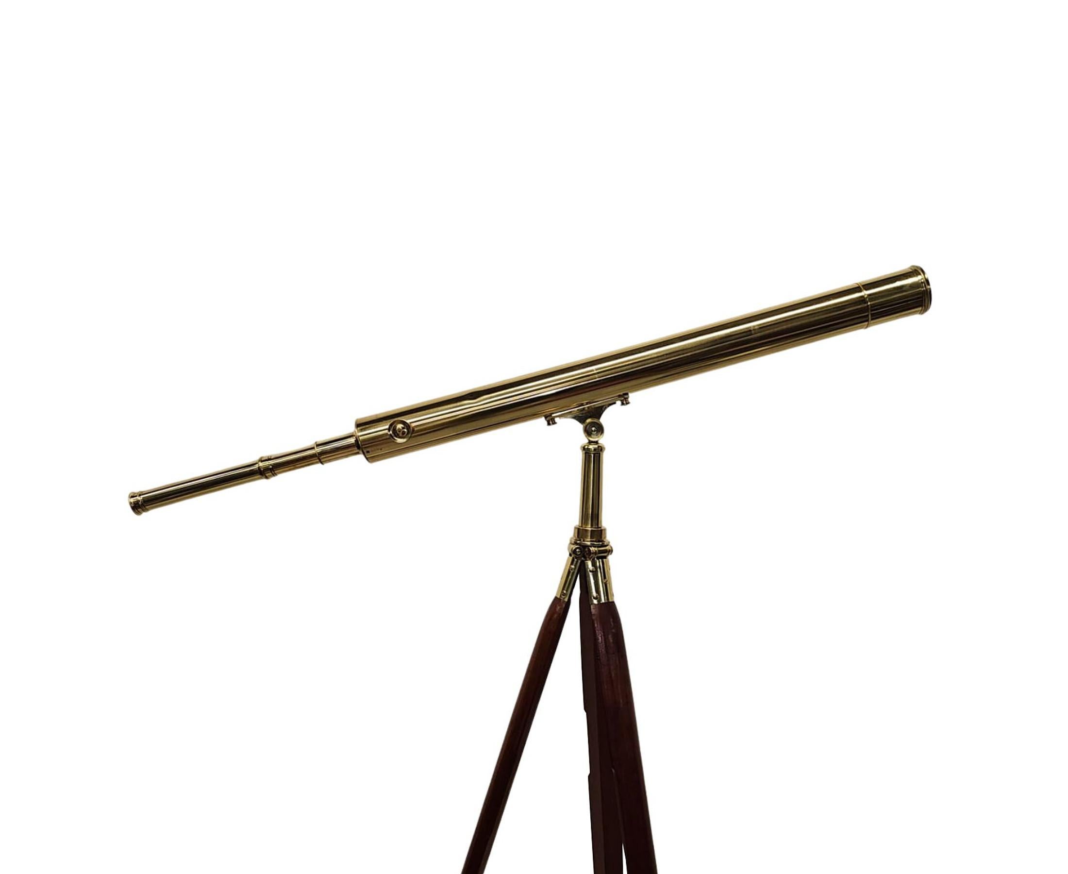 Anglais Telescope en laiton du 19e siècle par Broadhurst et Clarkson en vente
