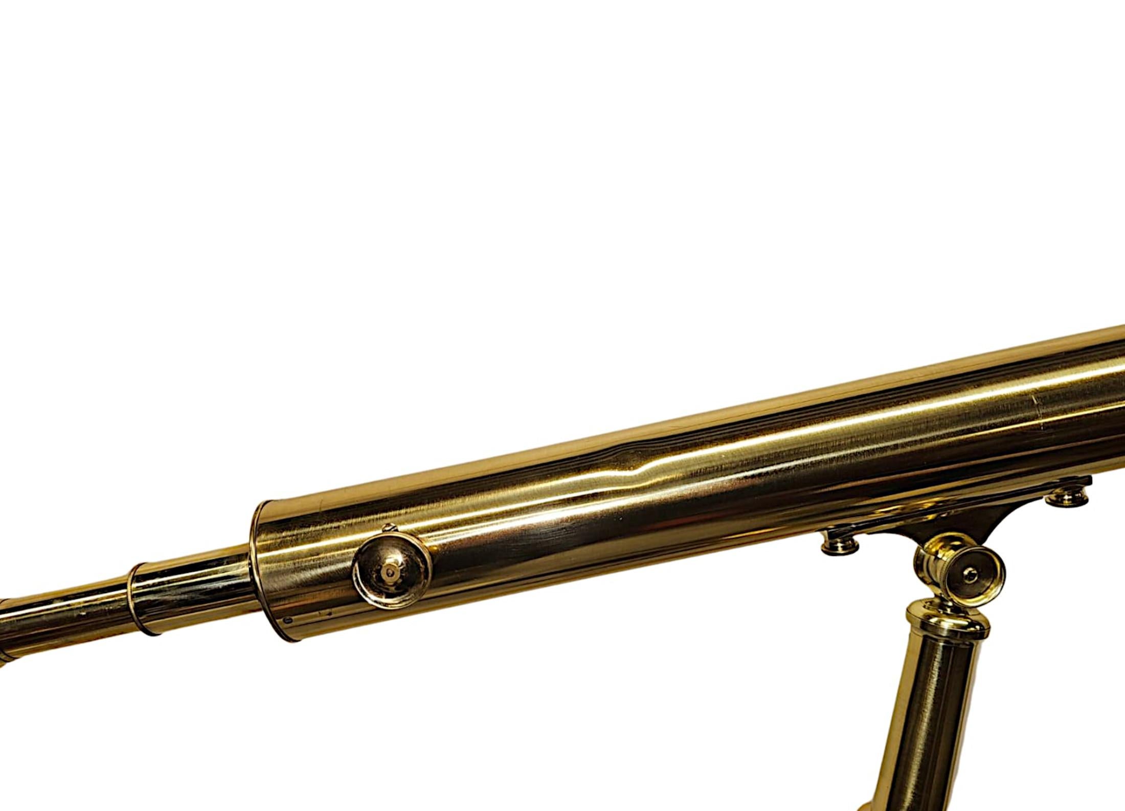 Telescope en laiton du 19e siècle par Broadhurst et Clarkson Bon état - En vente à Dublin, IE