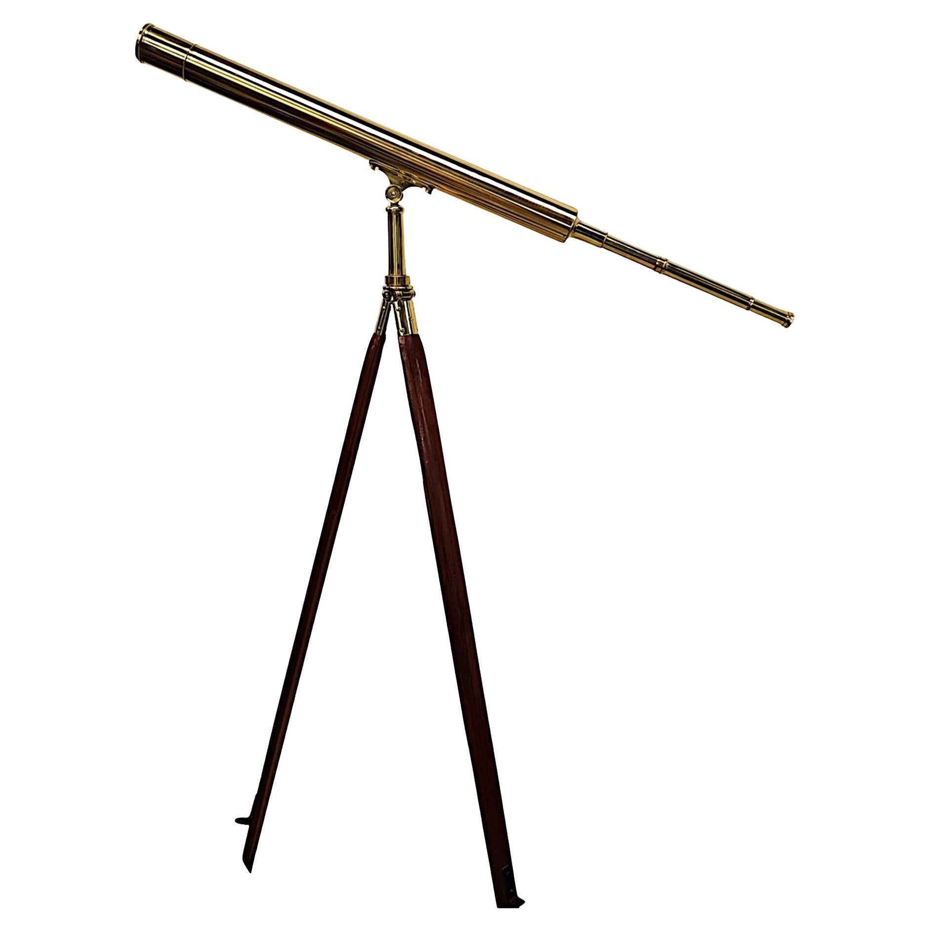 19th Century Brass Telescope by Broadhurst and Clarkson