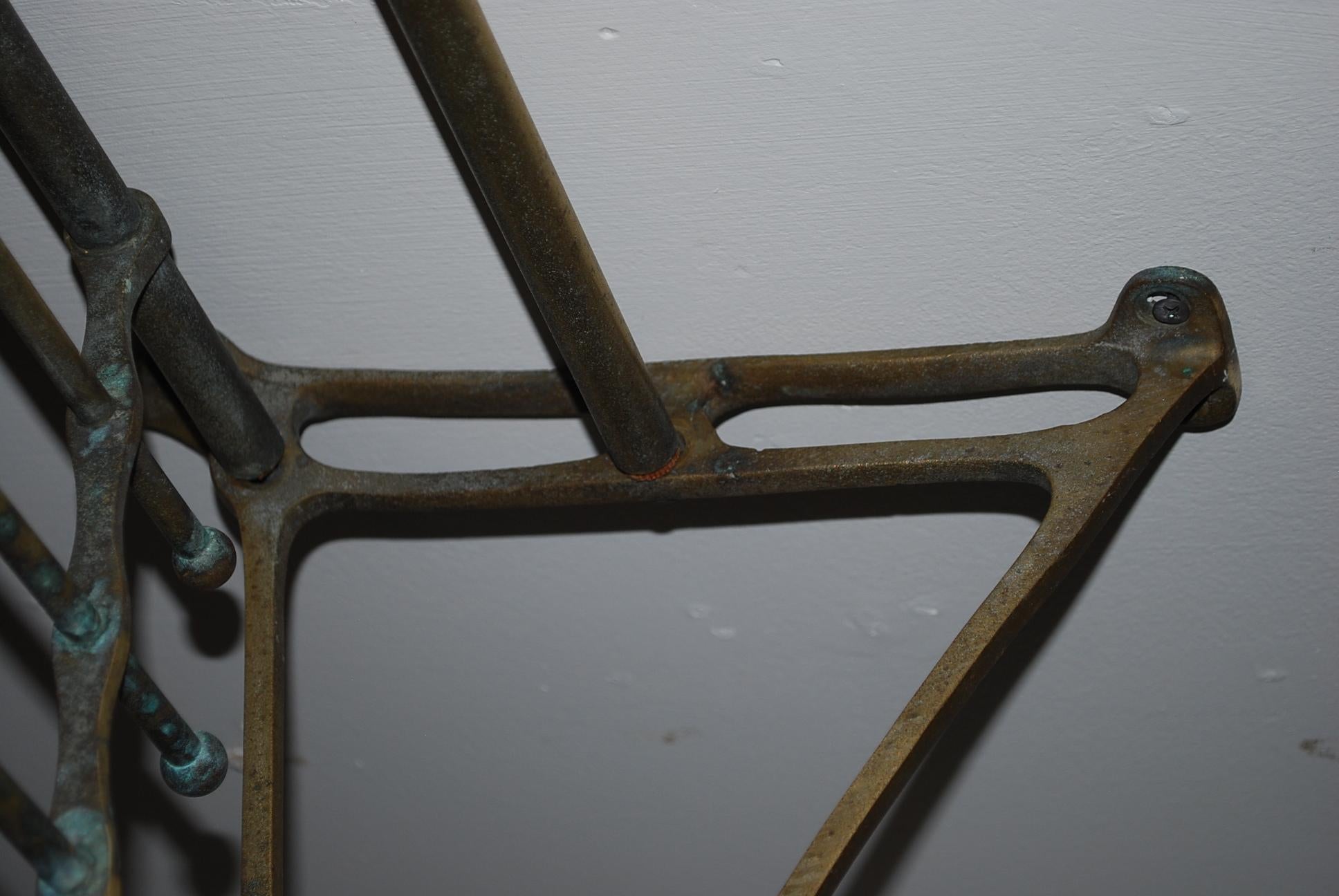 19th Century Brass Train Car Luggage Rack 1