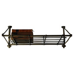 19th Century Brass Train Car Luggage Rack