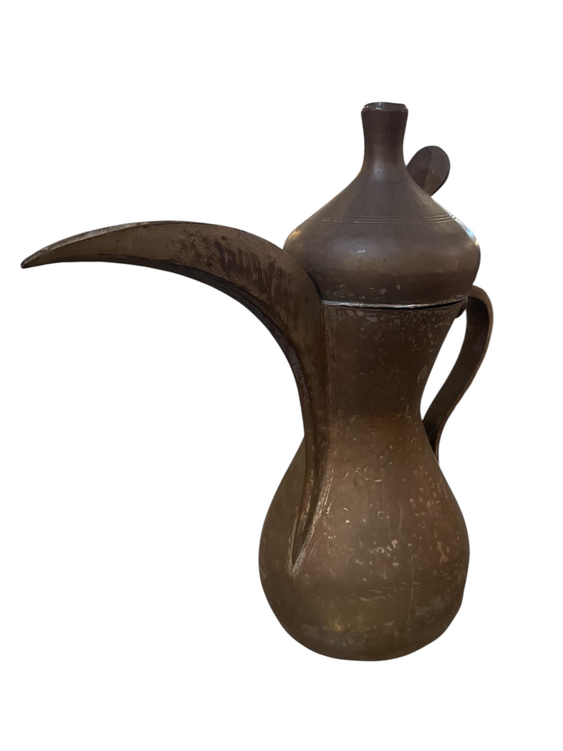 Cafetera/Tetera turca de latón del siglo XIX en Bueno estado para la venta en Pasadena, CA