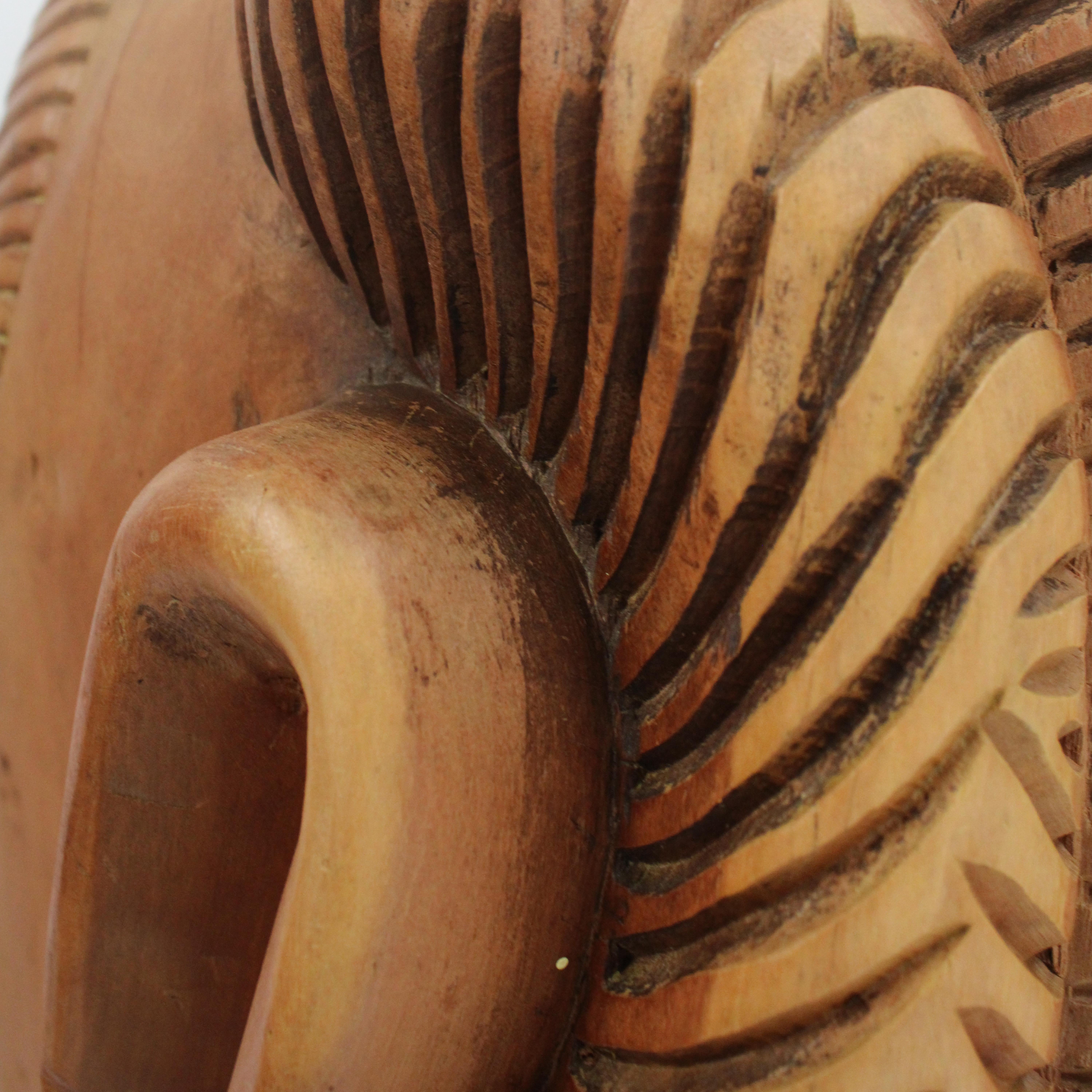 Legno Figura di barca Carranca brasiliana del XIX secolo in stile primitivista in vendita