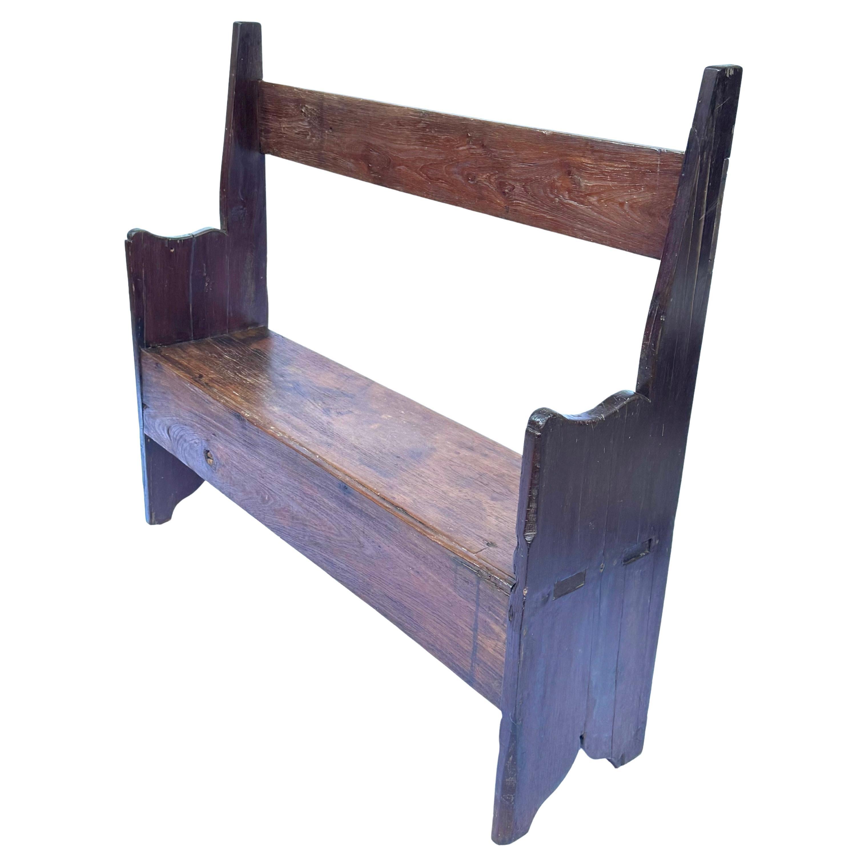 Banco Colonial Brasileño del Siglo XIX en Vinhático y Sucupira - Minas Gerais en Bueno estado para la venta en Rio De Janeiro, BR