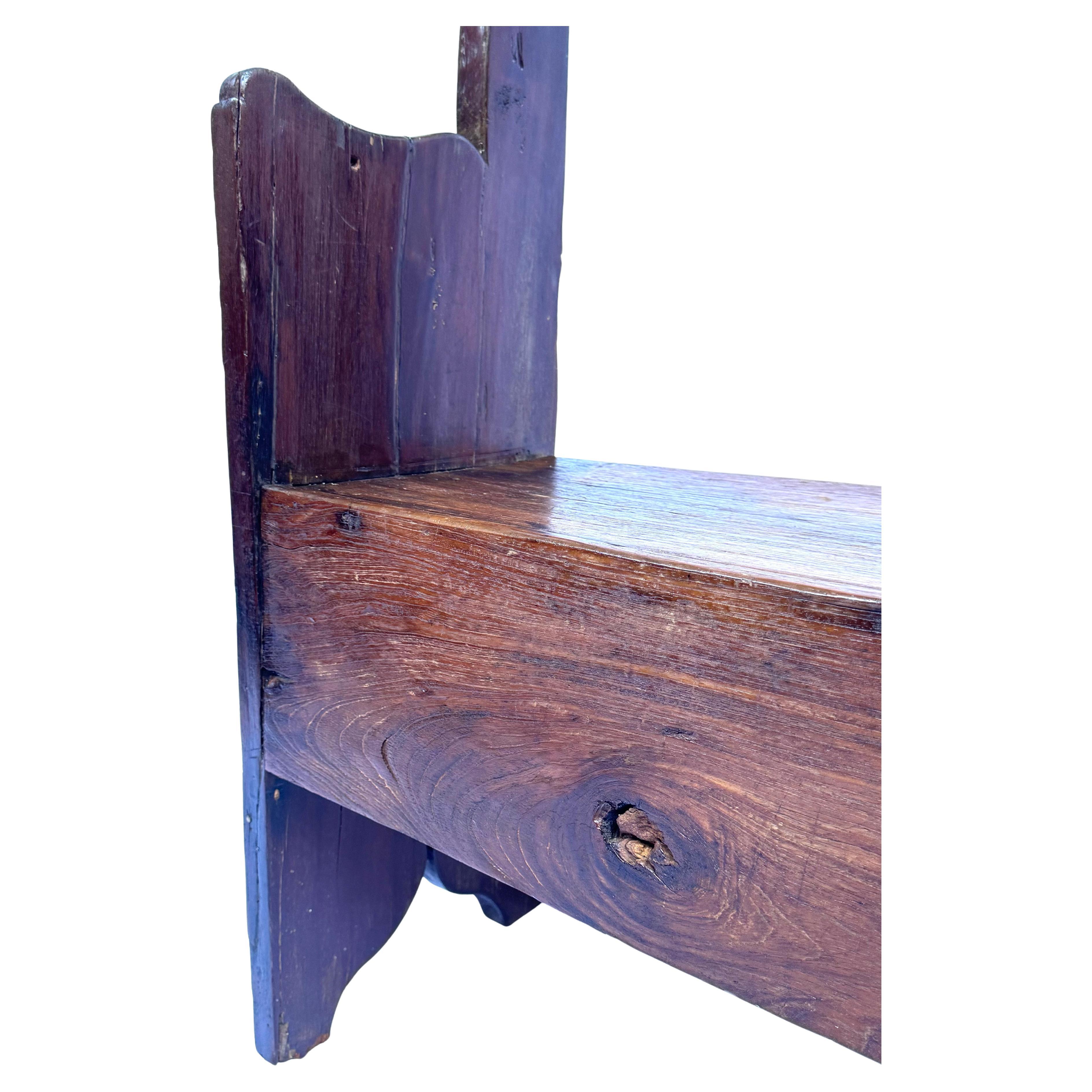 Banco Colonial Brasileño del Siglo XIX en Vinhático y Sucupira - Minas Gerais en venta 3