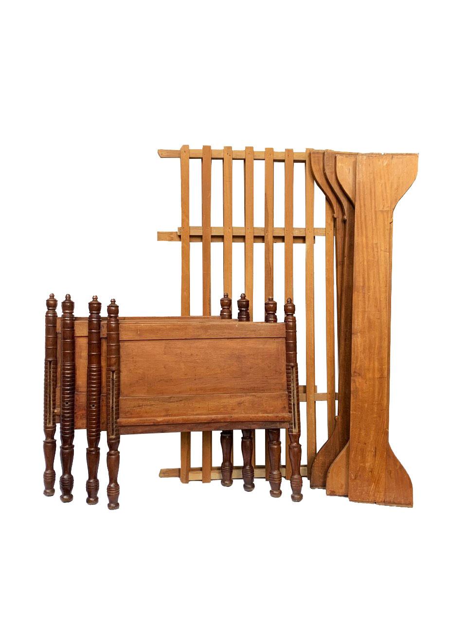 Empire Revival 19th Century Brazilian Empire Pair Of Beds
