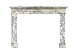 19th Century Breche Louis XVI Fireplace mantel from France.